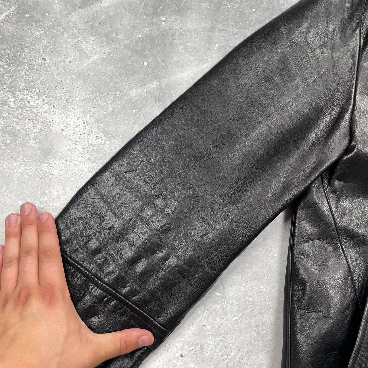 Kenzo Vintage Kenzo Homme Mid-Length Calf Leather Jacket Black L Size US L / EU 52-54 / 3 - 15 Thumbnail