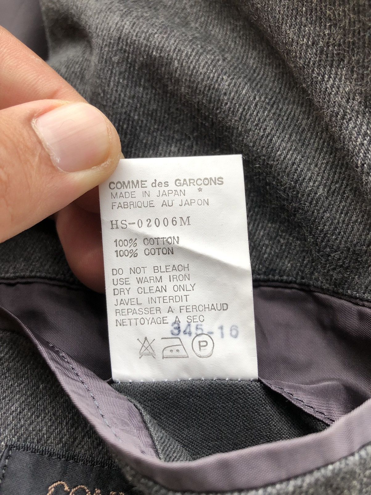 Comme des Garcons Vintage HS-02006M Comme Des Garçons Homme Men’s Coat Jacket Size US M / EU 48-50 / 2 - 12 Thumbnail