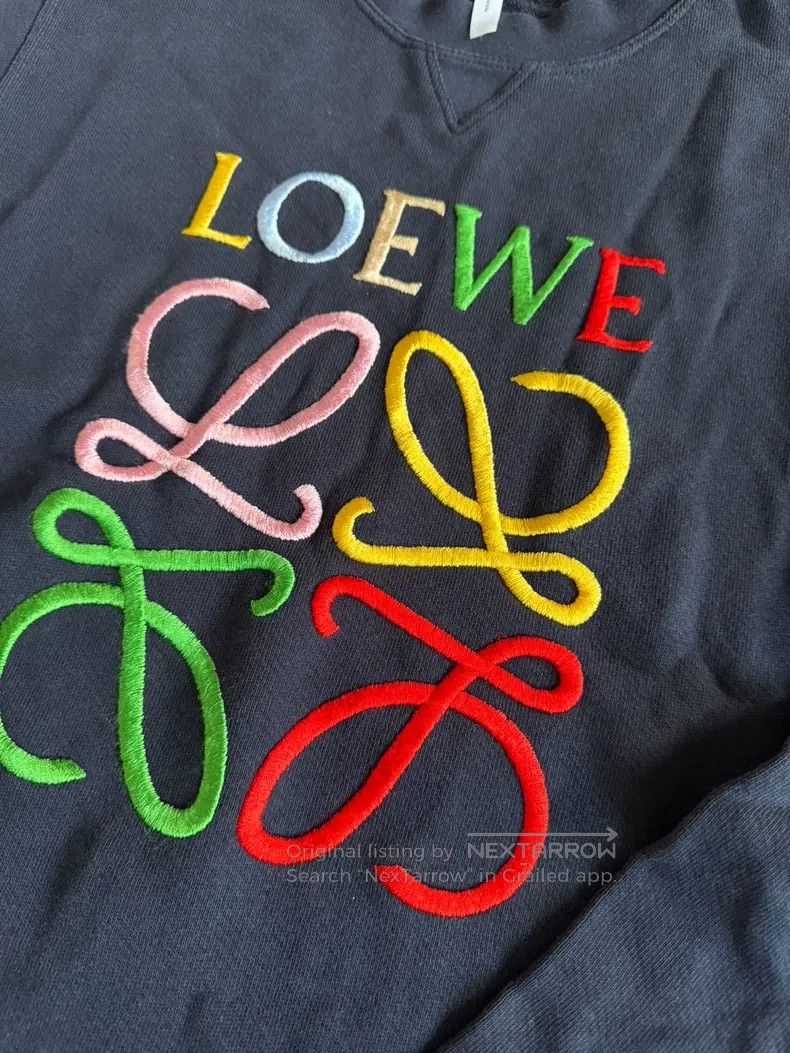 Loewe Loewe Colorful Embroidered Logo Sweatshirt Size S / US 4 / IT 40 - 2 Thumbnail