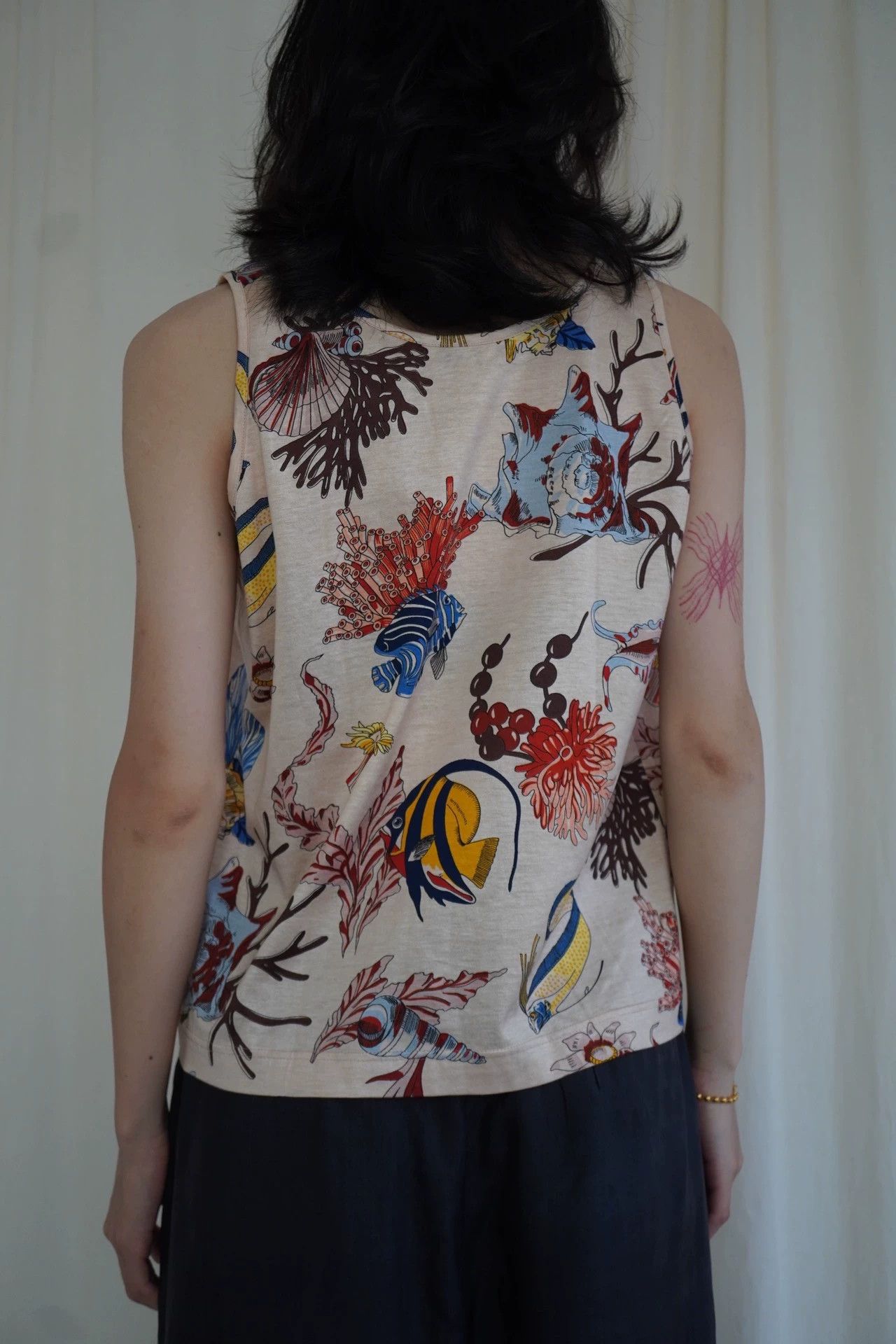 Hermes Hermes 1980s Ocean Creature Cotton Vest M Size M / US 6-8 / IT 42-44 - 9 Thumbnail