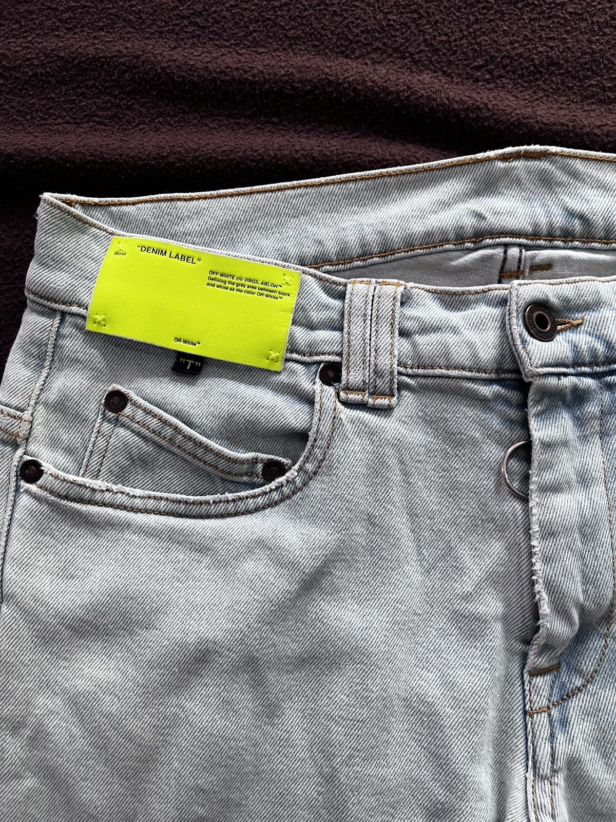 Off-White OFF WHITE VIRGIL ABLOH DISTRESSED DENIM Size US 31 - 7 Thumbnail