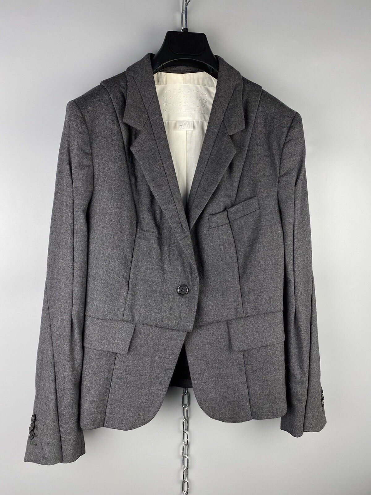 H&M × Maison Margiela Maison Margiela H&M Womens Wool Avant Garde Blazer Jacket Size S / US 4 / IT 40 - 2 Thumbnail