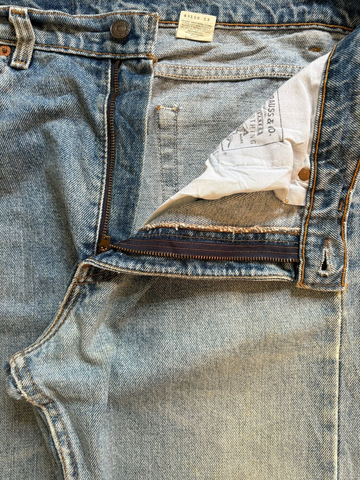 Levi's Vintage 90s Levis 505 Mud Wash Distressed Jeans Size US 33 - 9 Thumbnail
