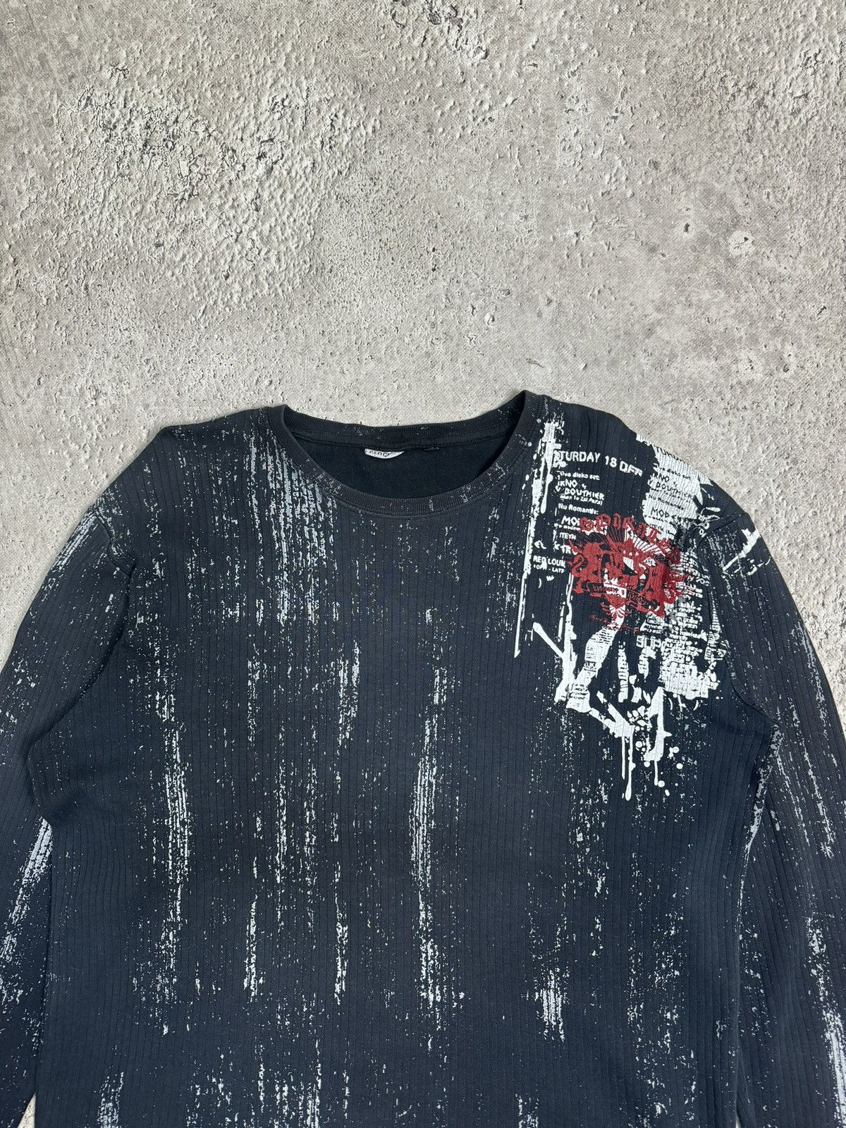 Guess Vintage Y2K AFFLICTION STYLE LONGSLEEVE AVANT-GARDE Size US M / EU 48-50 / 2 - 5 Thumbnail