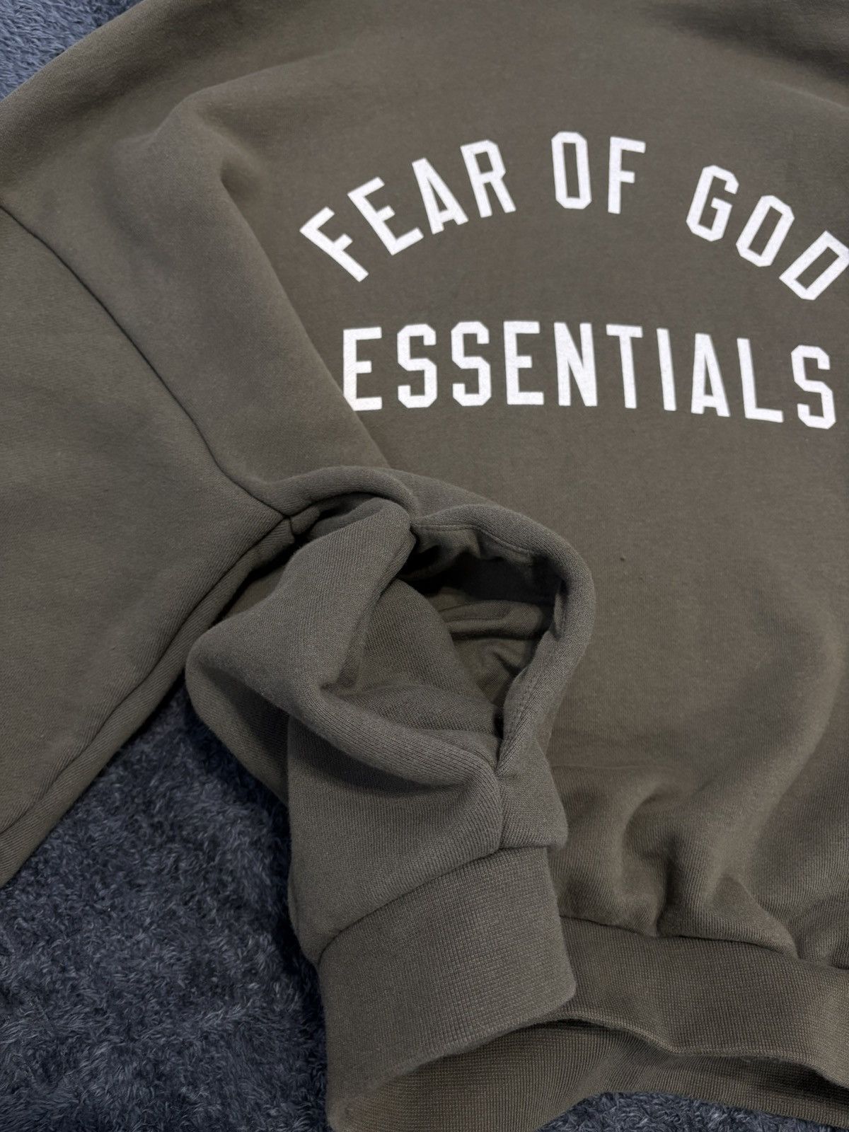 Fear of God Fear Of God Essentials Olive Hoodie Size US M / EU 48-50 / 2 - 5 Thumbnail