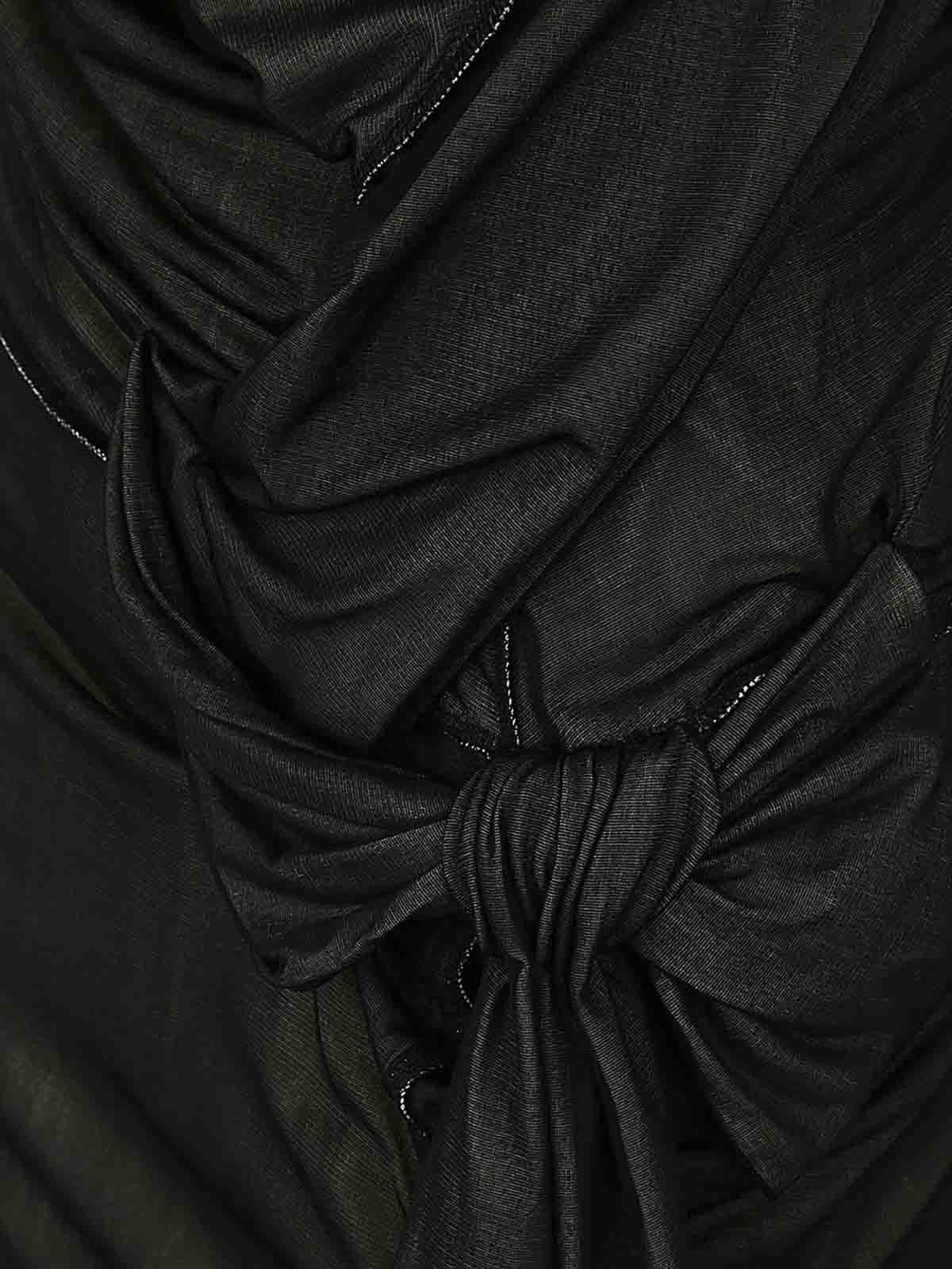 Maison Margiela o1y0625 Midi Dress in Black Size XS / US 0-2 / IT 36-38 - 3 Thumbnail