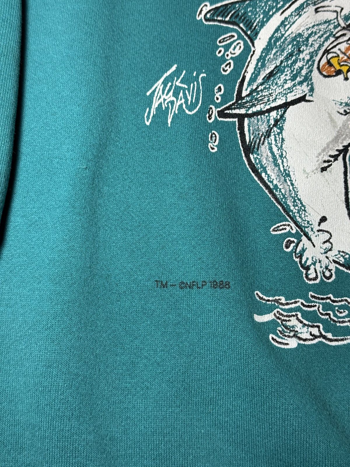 Nutmeg Vintage 90s Miami Dolphins RARE Retro Nutmeg Sweatshirt Size US XL / EU 56 / 4 - 4 Thumbnail