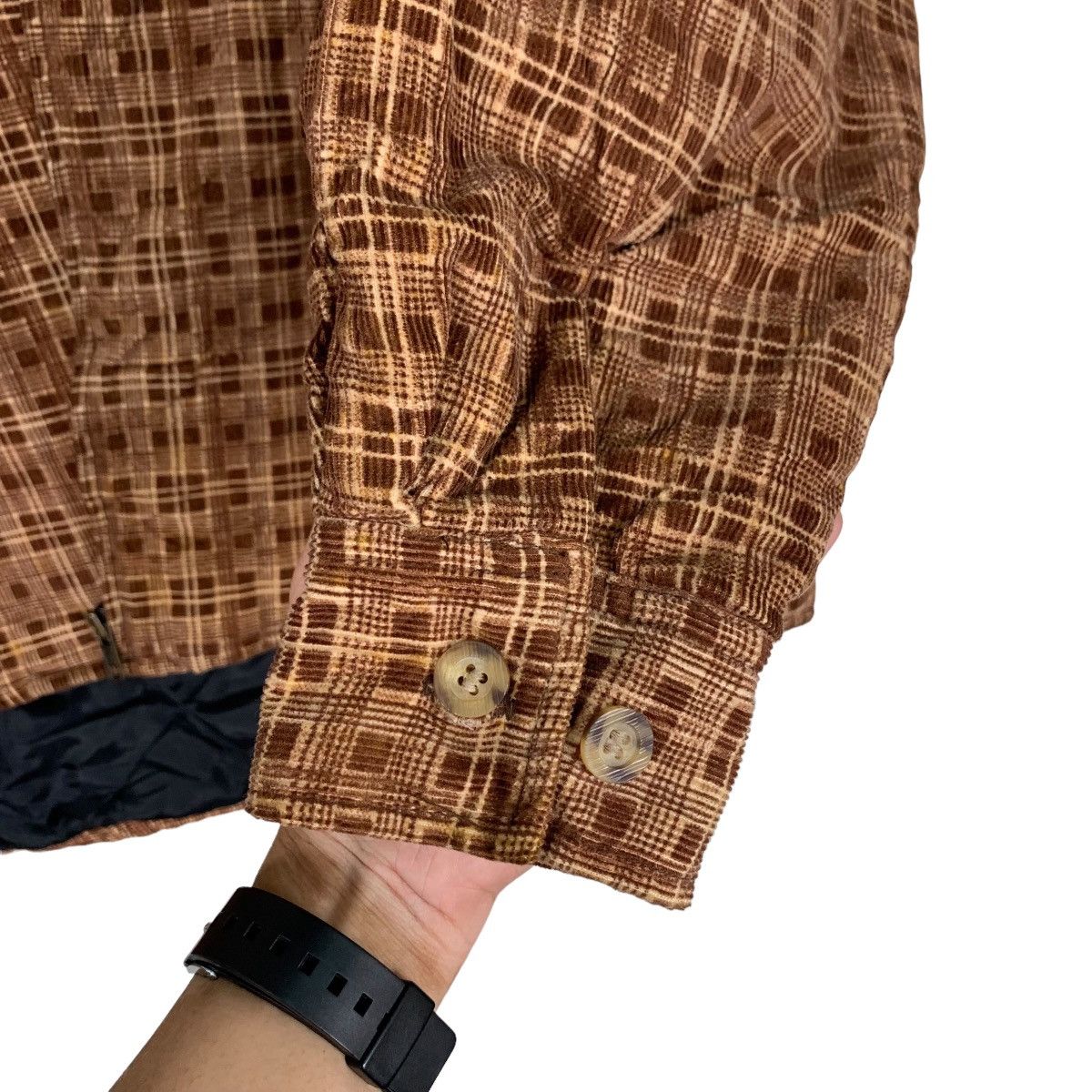 Japanese Brand SCOMMESSA Checked Plaid Zipper Flannel Jacket #0384-C18 Size US L / EU 52-54 / 3 - 13 Thumbnail