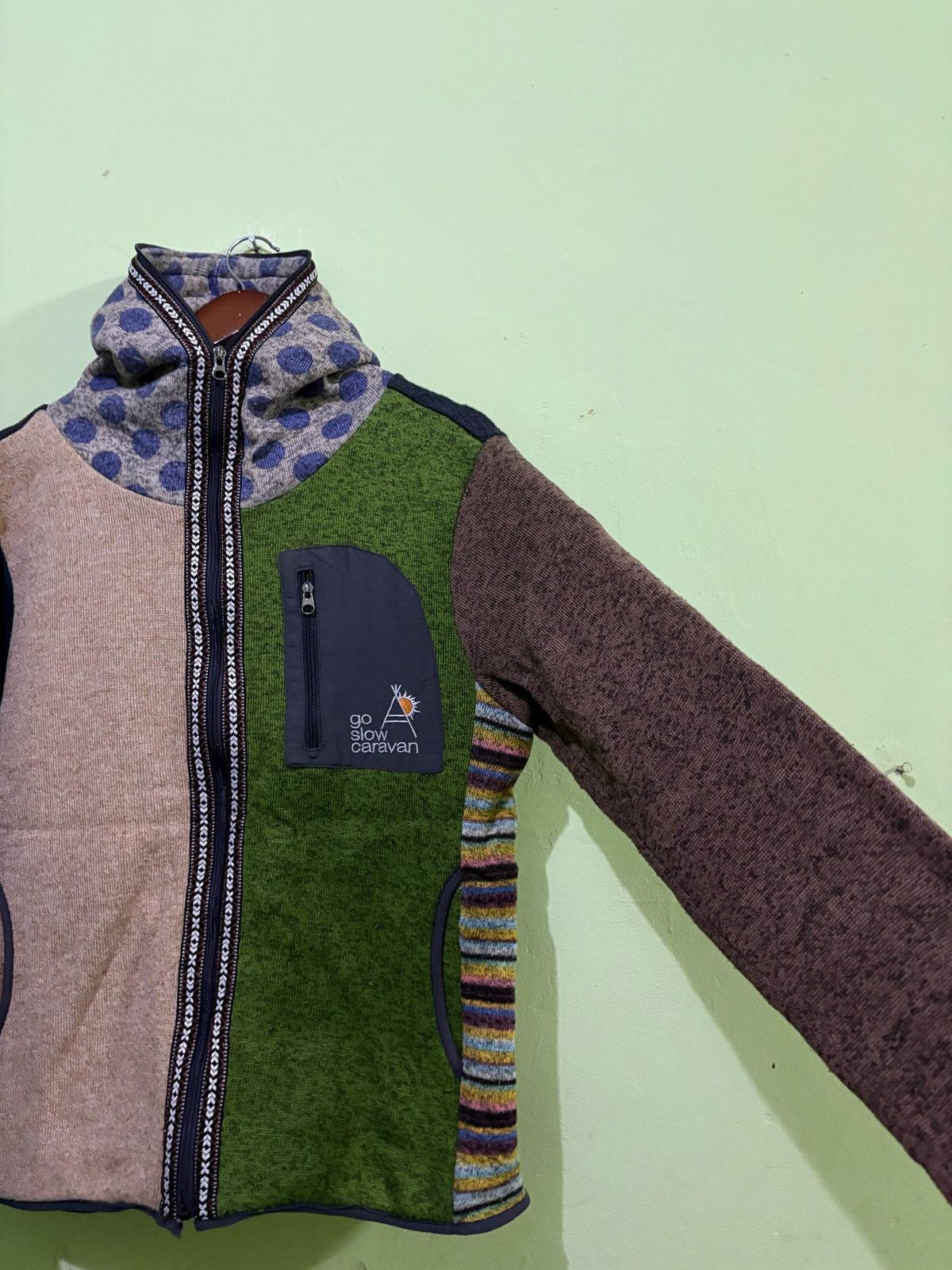 go slow caravan Go Slow Caranvan Fleece Jacket Multicolours Nice Design Size US M / EU 48-50 / 2 - 3 Thumbnail