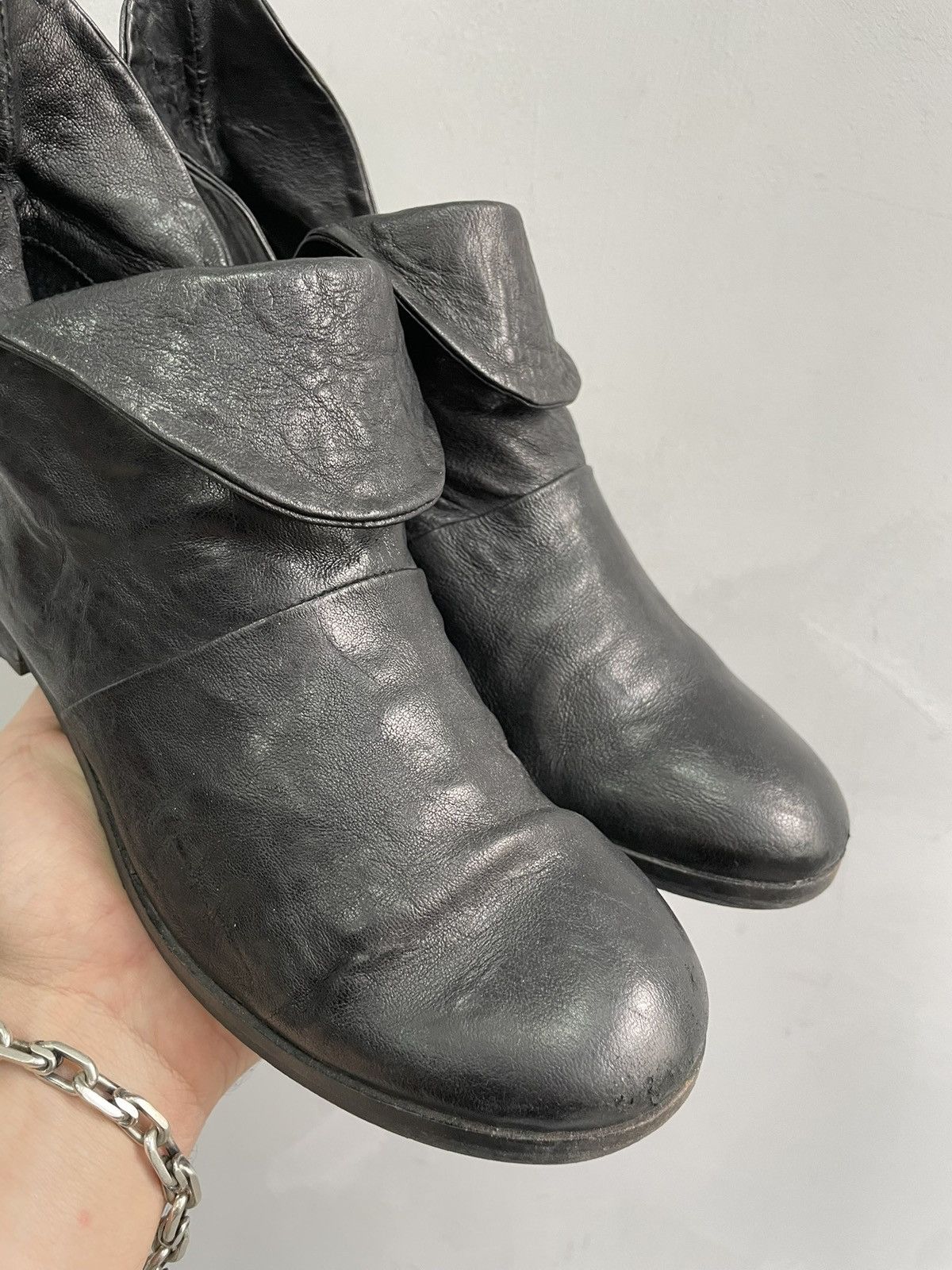 Hysteric Glamour Racing moto leather ankle y2k hystericglamour style boots Size US 7 / IT 37 - 3 Thumbnail