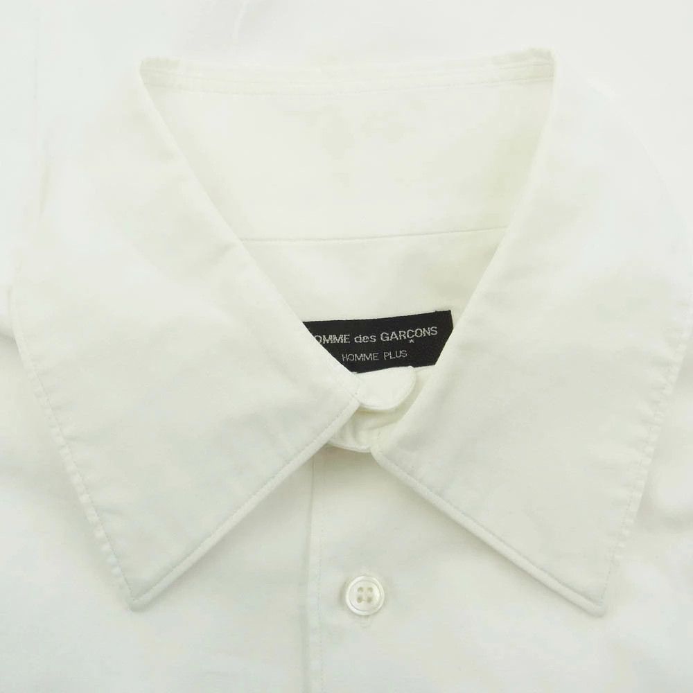 Comme des Garcons Homme Plus Shirt Big collar Long sleeve chest pocket cotton White Size US XS / EU 42 / 0 - 3 Thumbnail