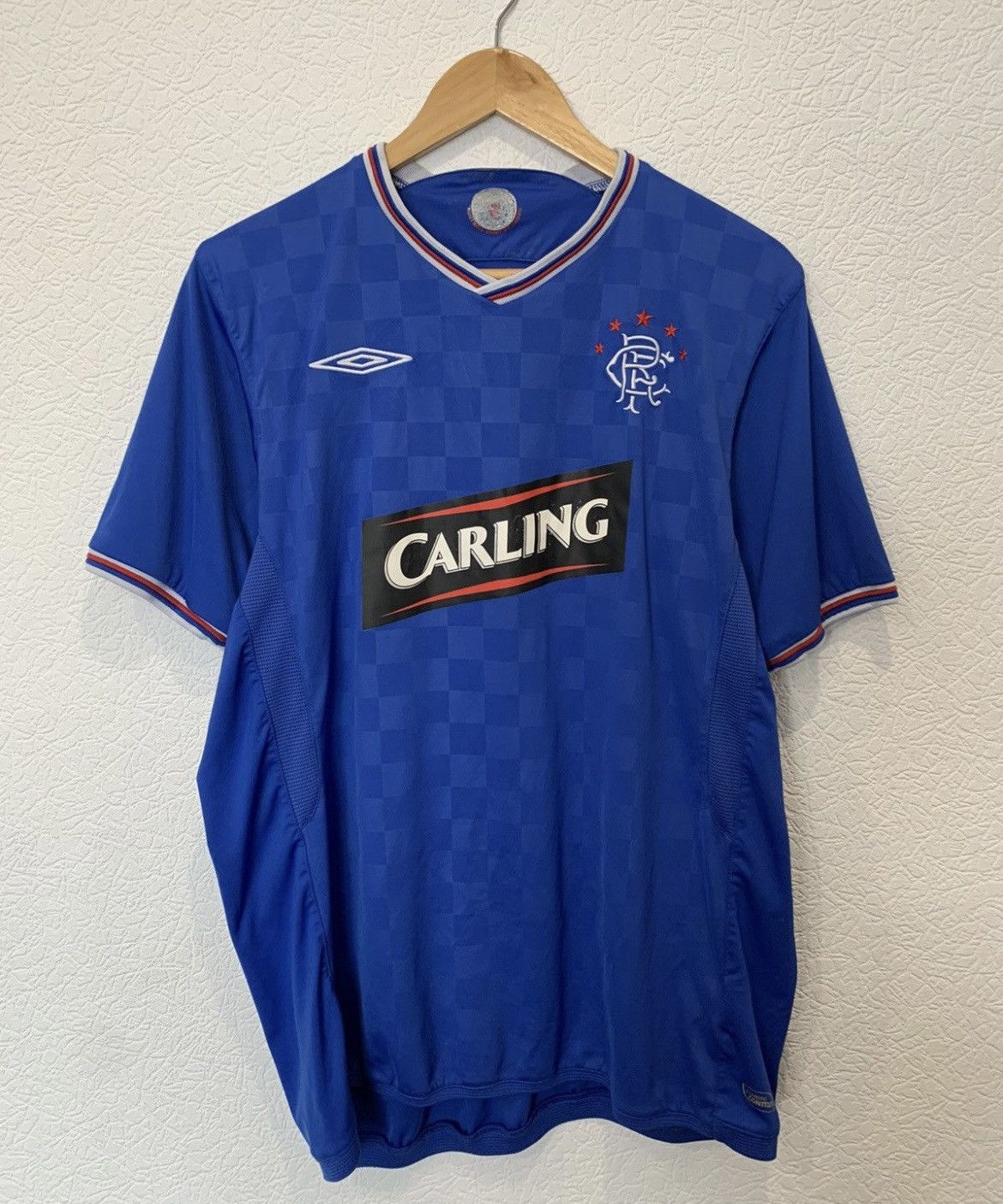 Umbro × Vintage RANGERS GLASGOW UMBRO 2009/2010 HOME KIT SOCCER JERSEY Size US L / EU 52-54 / 3 - 1 Thumbnail