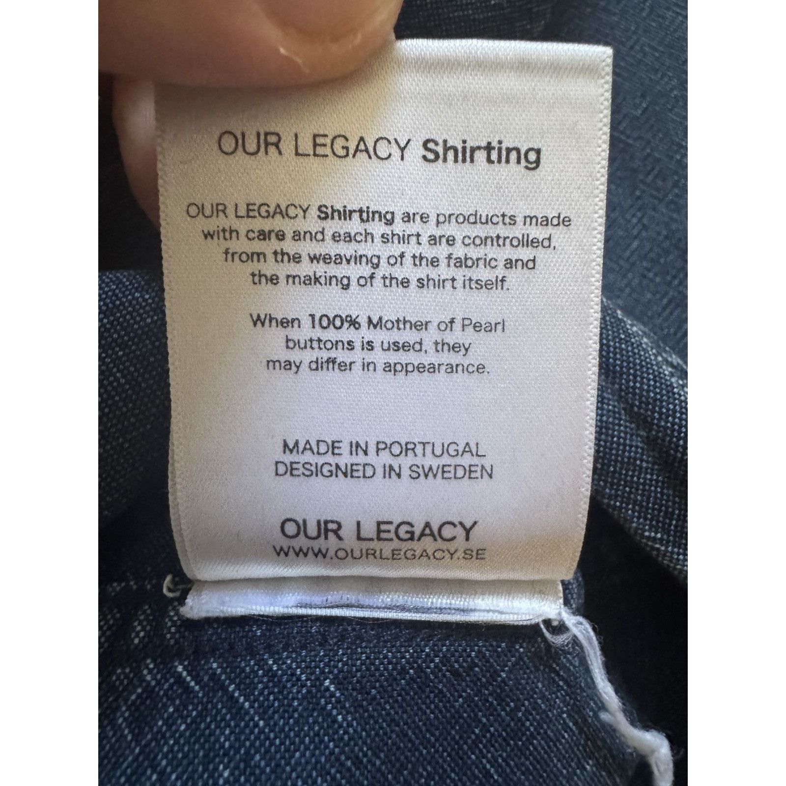 Our Legacy Our Legacy Linen Denim Oxford Shirt Size US M / EU 48-50 / 2 - 6 Thumbnail