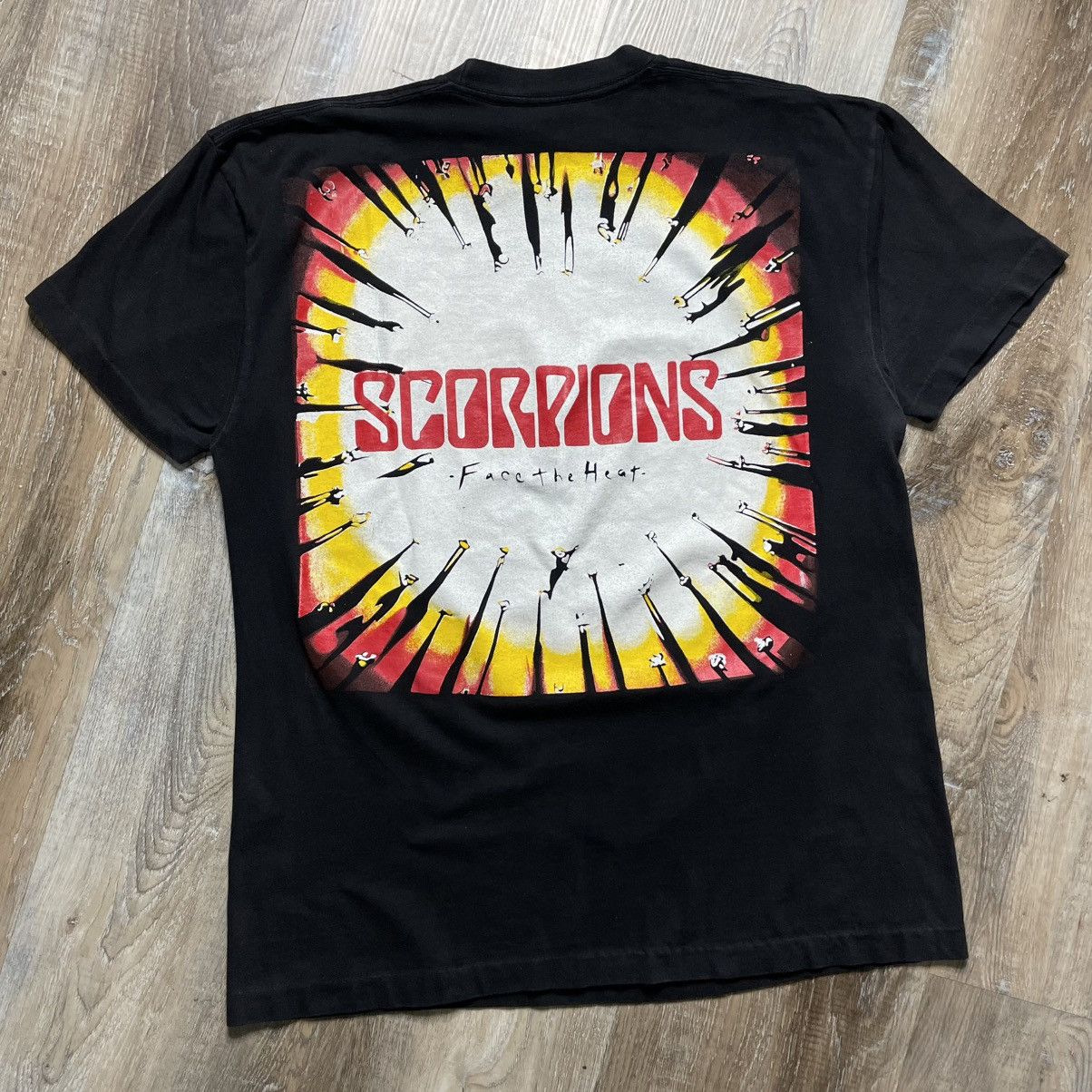 Band Tees 1993 Scorpions Feel Burn Vintage Band Tee Shirt Mens Large Size US L / EU 52-54 / 3 - 2 Thumbnail