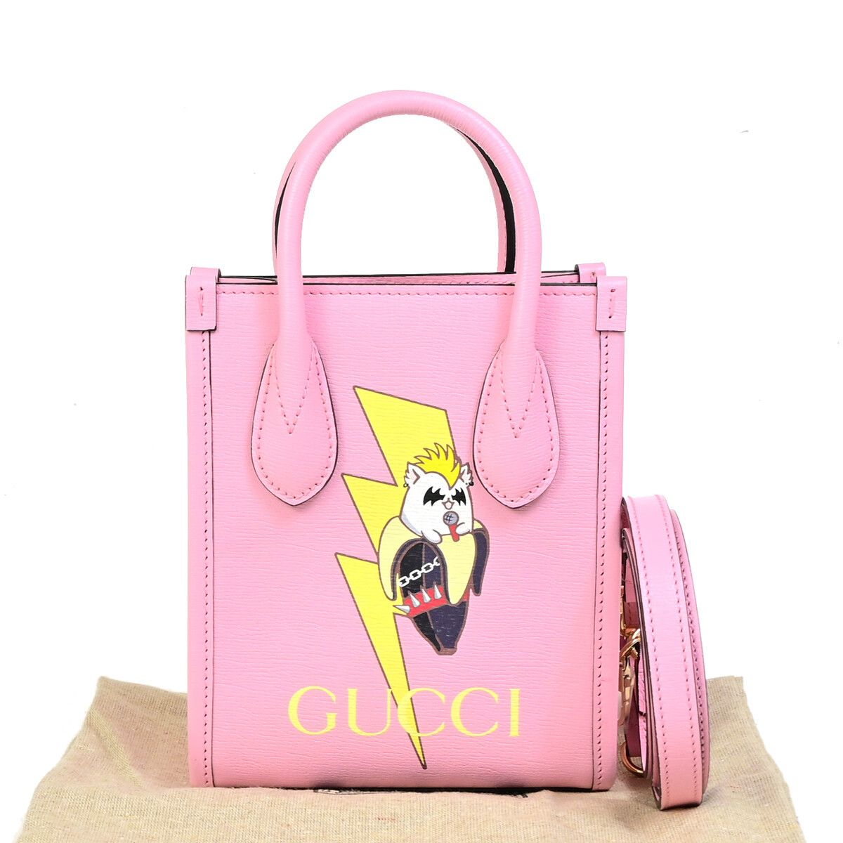 Gucci Vertical Tote Printed Leather