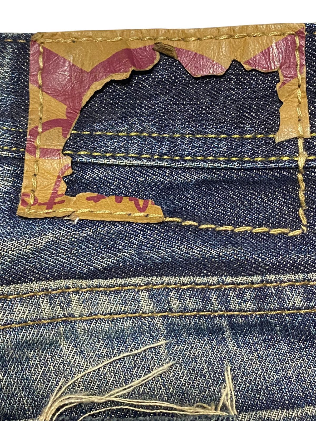 Cult Of Individuality Cult Paint Splatter Distressed Selvedge Redline (107N2) Size US 34 / EU 50 - 17 Thumbnail