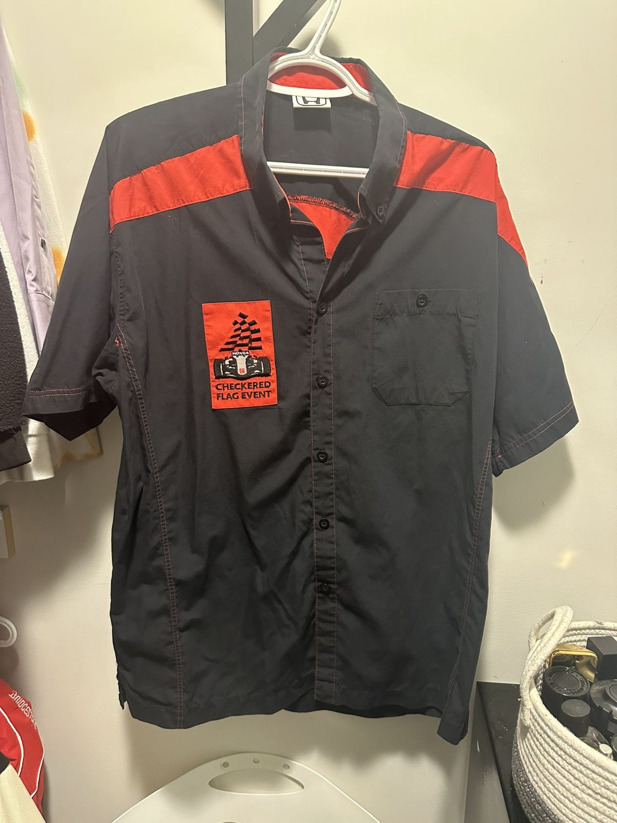 Vintage vintage honda checkered flag button up Size US L / EU 52-54 / 3 - 1 Thumbnail