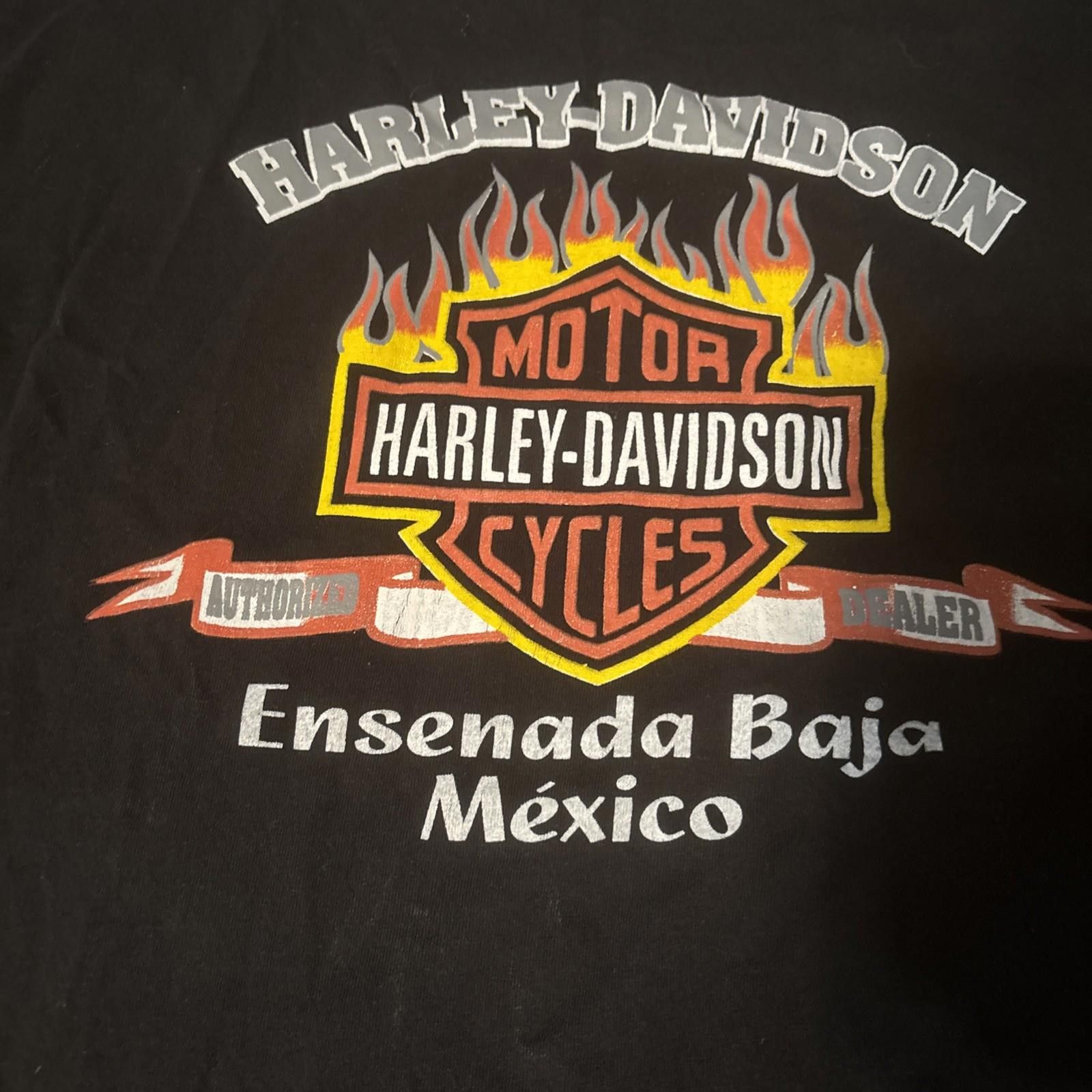 Harley Davidson Vintage 2000 Harley Davidson Motorcycle T-Shirt Baja Mexico Size US M / EU 48-50 / 2 - 2 Thumbnail