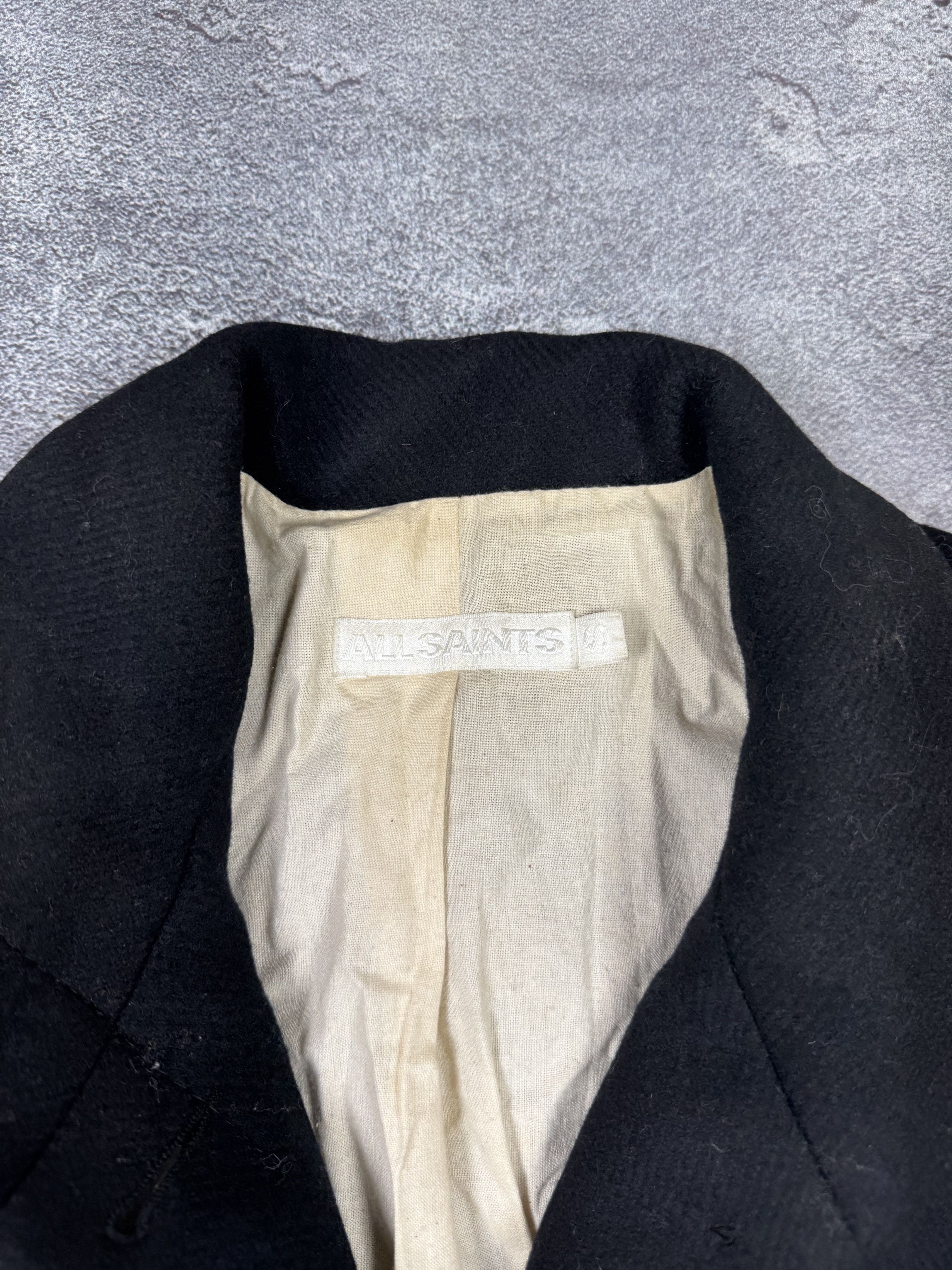 If Six Was Nine If Six Was Nine Allsaints Wool Coat Trench Jacket Size S Size S / US 4 / IT 40 - 3 Thumbnail