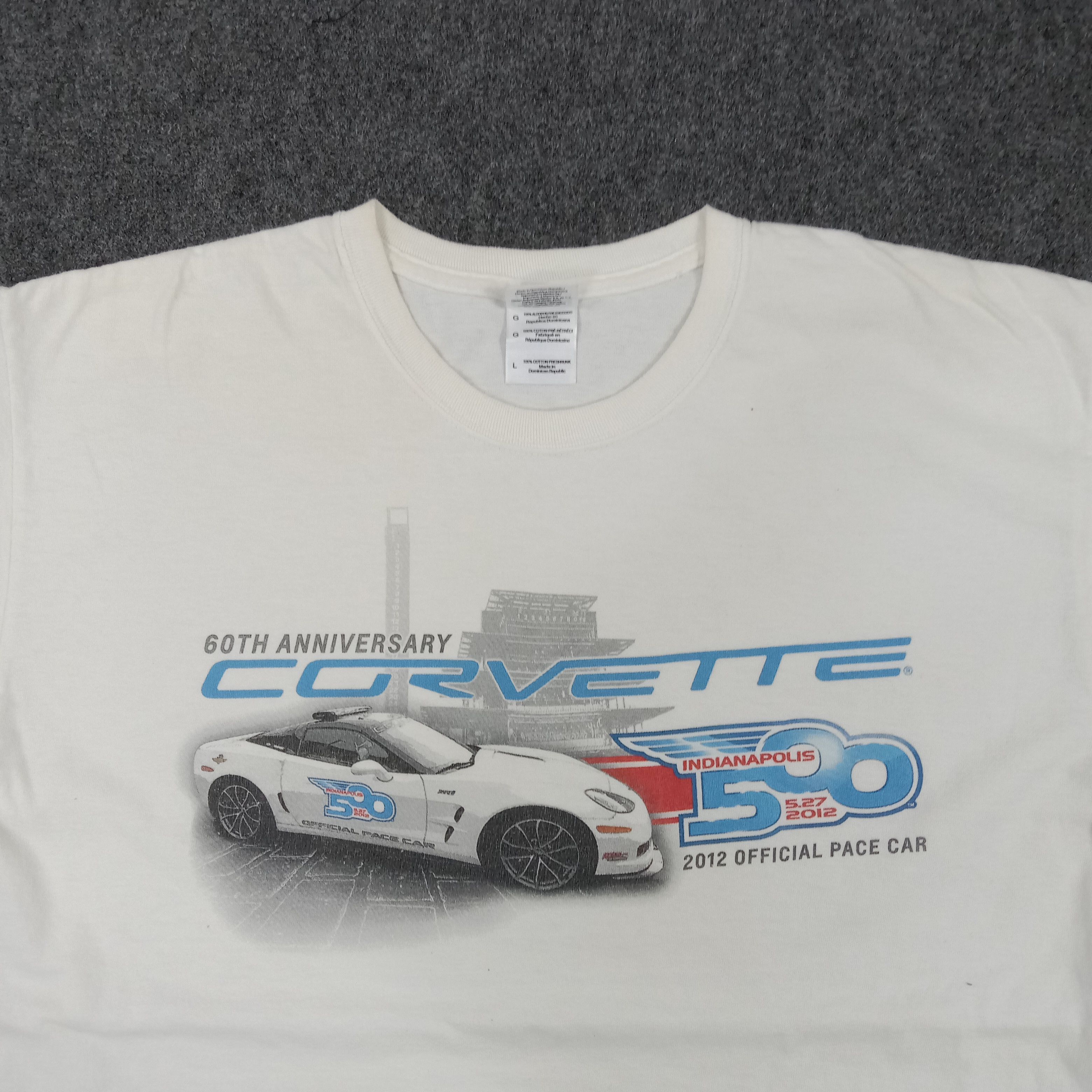 Chevrolet × Vintage Corvette Indianapolis 2012 Anniversary Promo Tshirt Size US L / EU 52-54 / 3 - 2 Thumbnail
