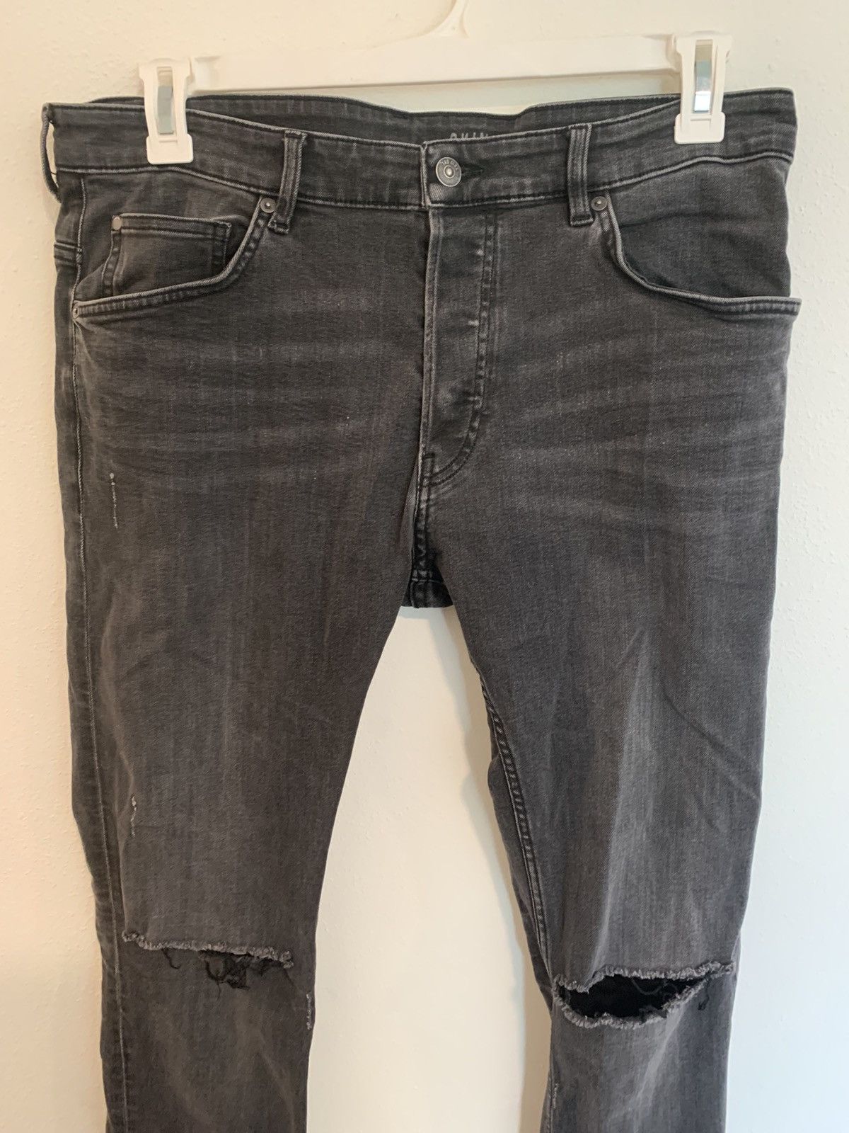 Vintage faded distressed skinny jeans Size US 34 / EU 50 - 5 Thumbnail