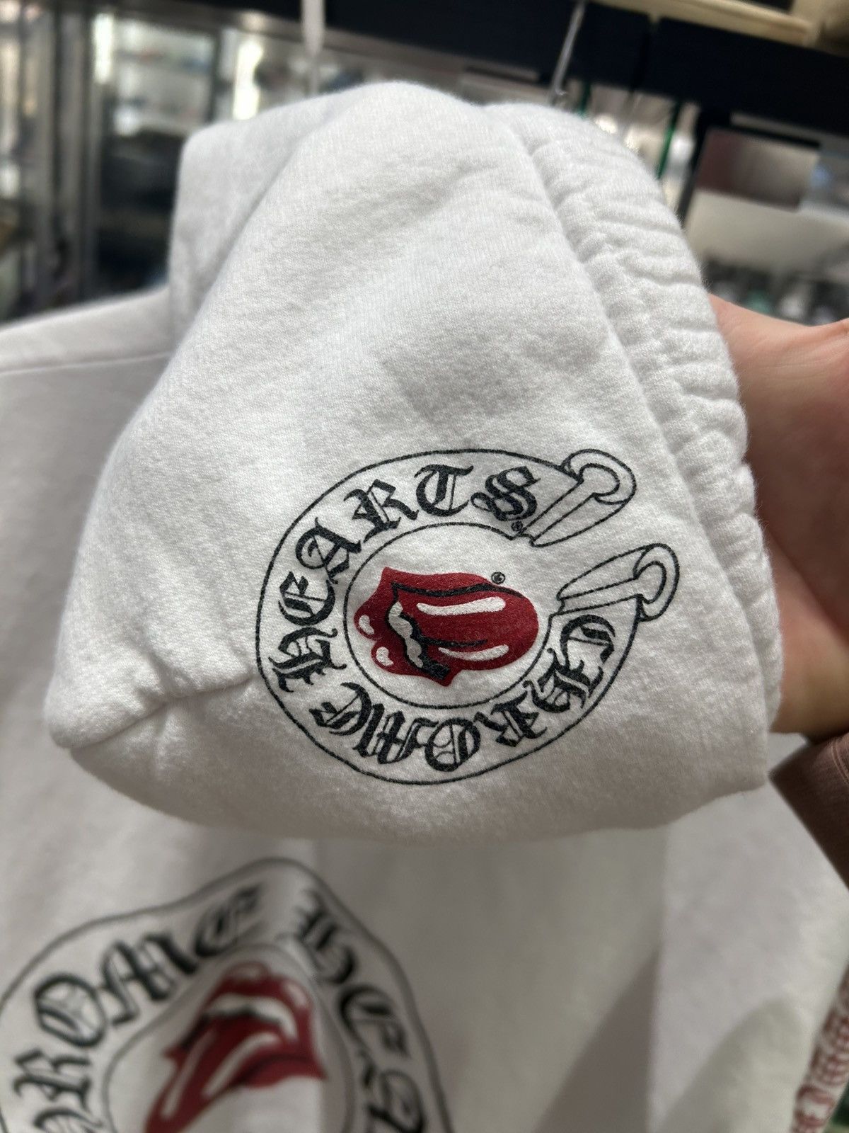 Chrome Hearts × The Rolling Stones Chrome hearts rolling stones white hoodie Size US L / EU 52-54 / 3 - 3 Thumbnail