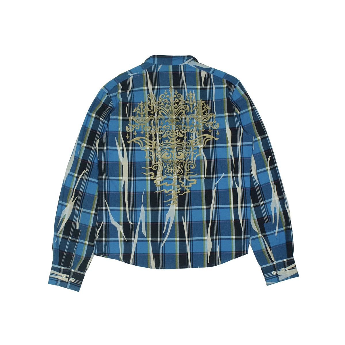 PPFM *NoTariff PPFM Plaid Tribal Printed Shirt Size US S / EU 44-46 / 1 - 4 Thumbnail