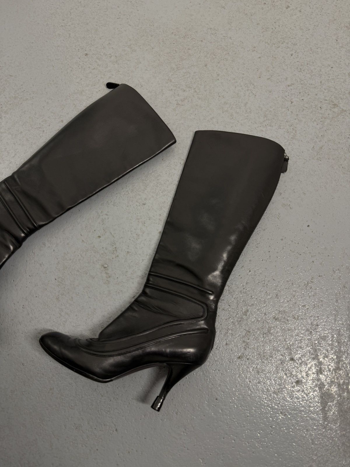 Salvatore Ferragamo Salvatore Ferragamo Leather Riding Boots Size US 9 / IT 39 - 2 Thumbnail