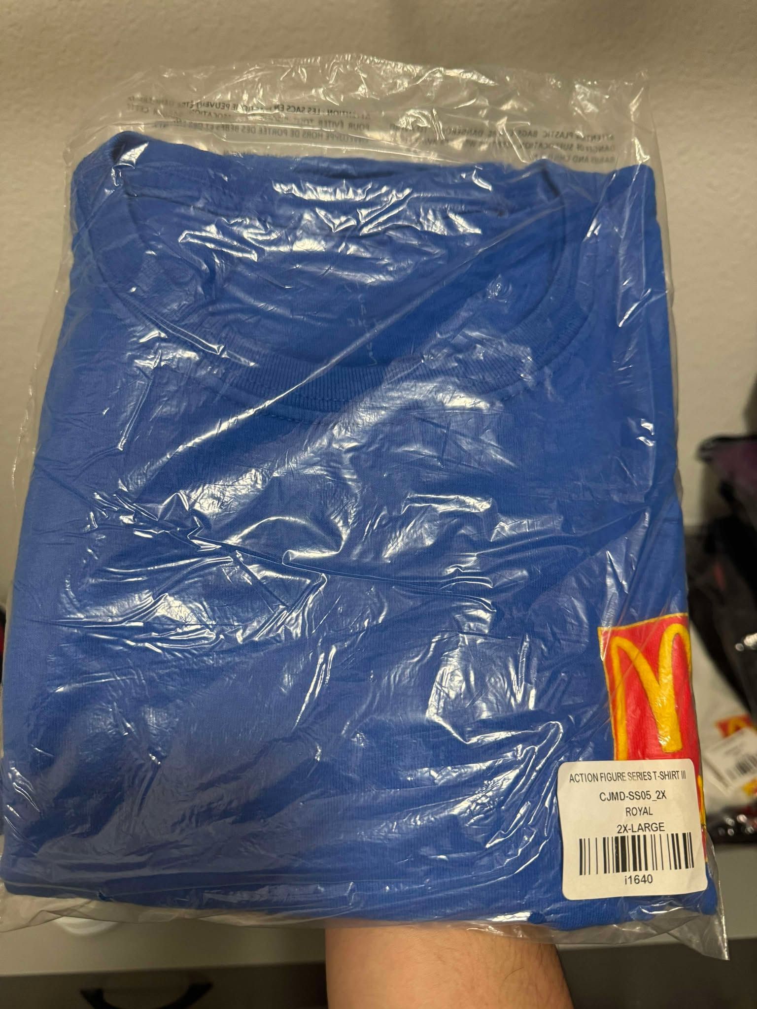 Travis Scott Travis Scott x McDonald's Action Figure III T-Shirt 'Blue' Size US XXL / EU 58 / 5 - 1 Thumbnail
