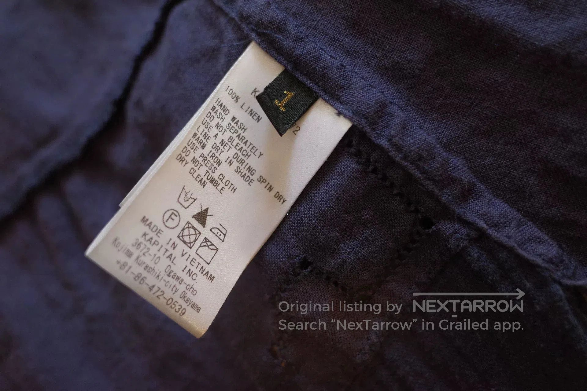 Kapital Kountry Kapital Kountry Indigo Dyed Shirt. Size S / US 4 / IT 40 - 8 Thumbnail