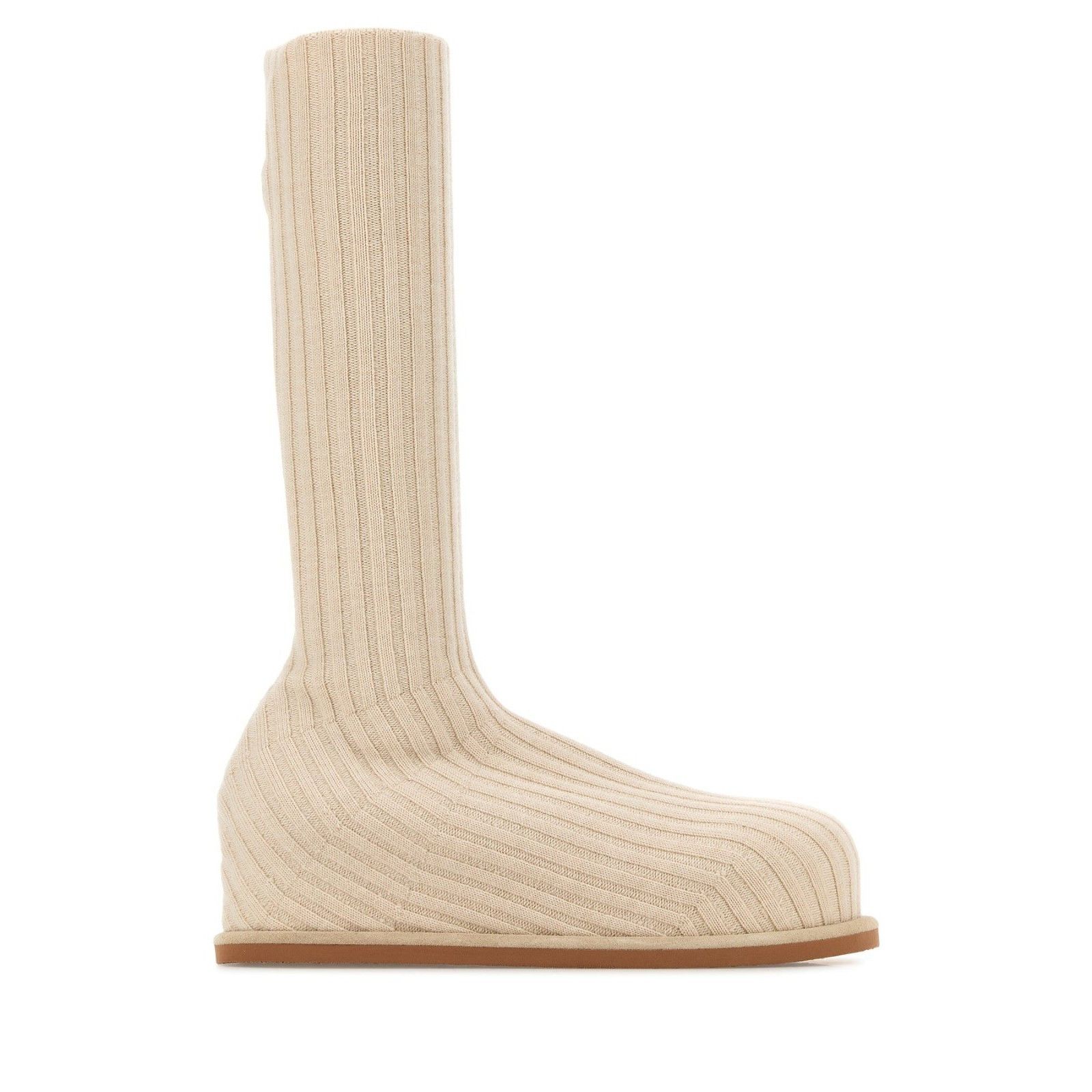 AMINA MUADDI Veneda Cream Beige Sock Boots New & Authentic (
