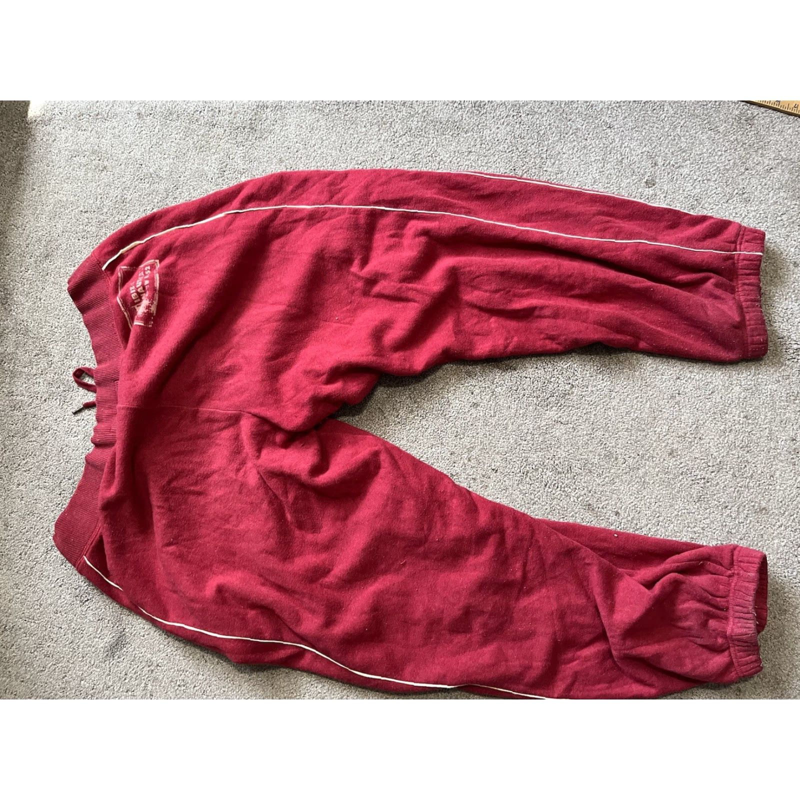 Old Navy Old Navy Fleece Sweatpants Womens XL Maroon Elastic Waist/Hems Sports Pants Size 40" / US 18 - 3 Thumbnail