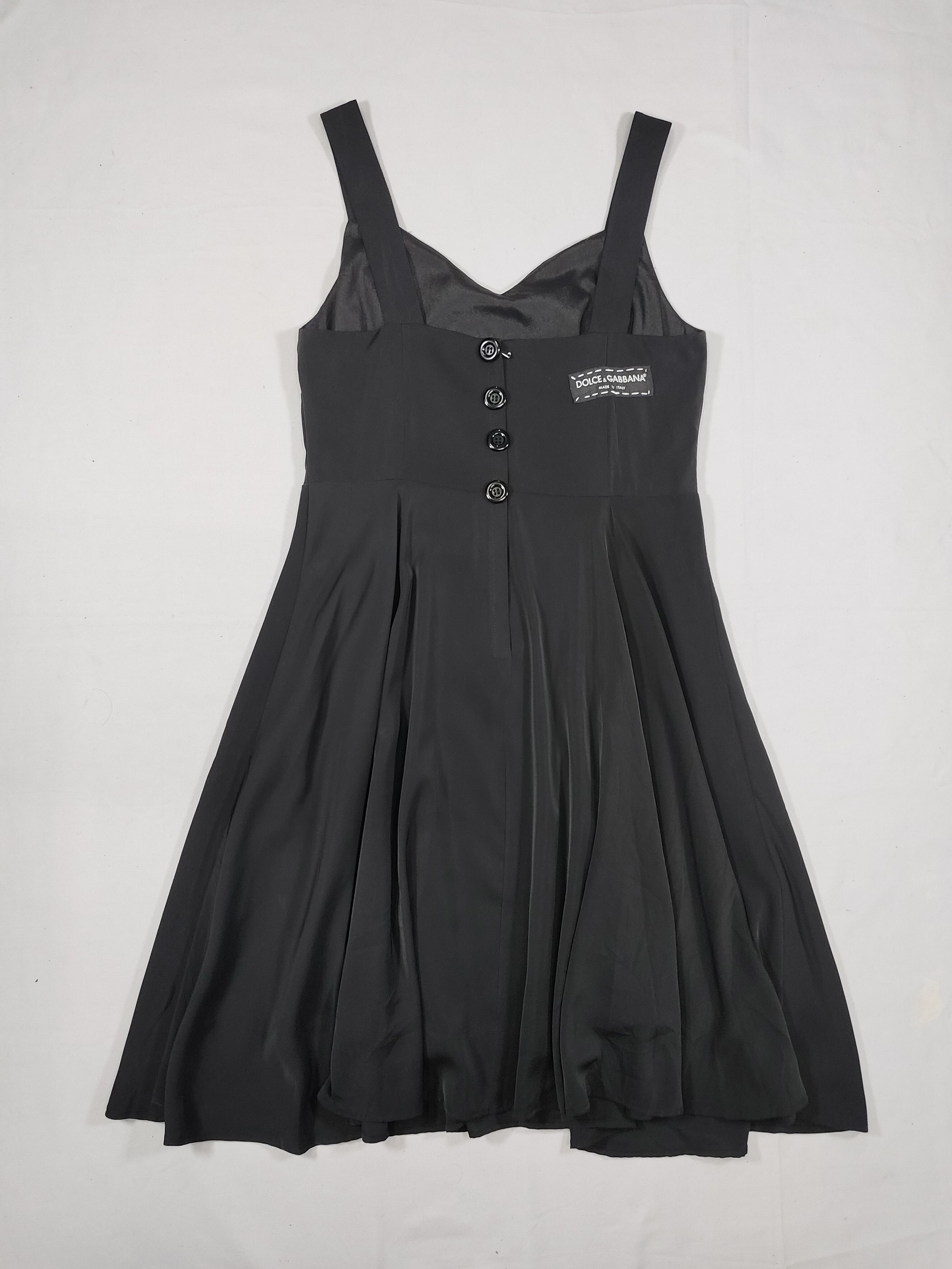 Dolce & Gabbana D&G ❤️‍🔥Archive Y2K Suspender Corset Bodice Pleated Dress Size L / US 10 / IT 46 - 5 Thumbnail