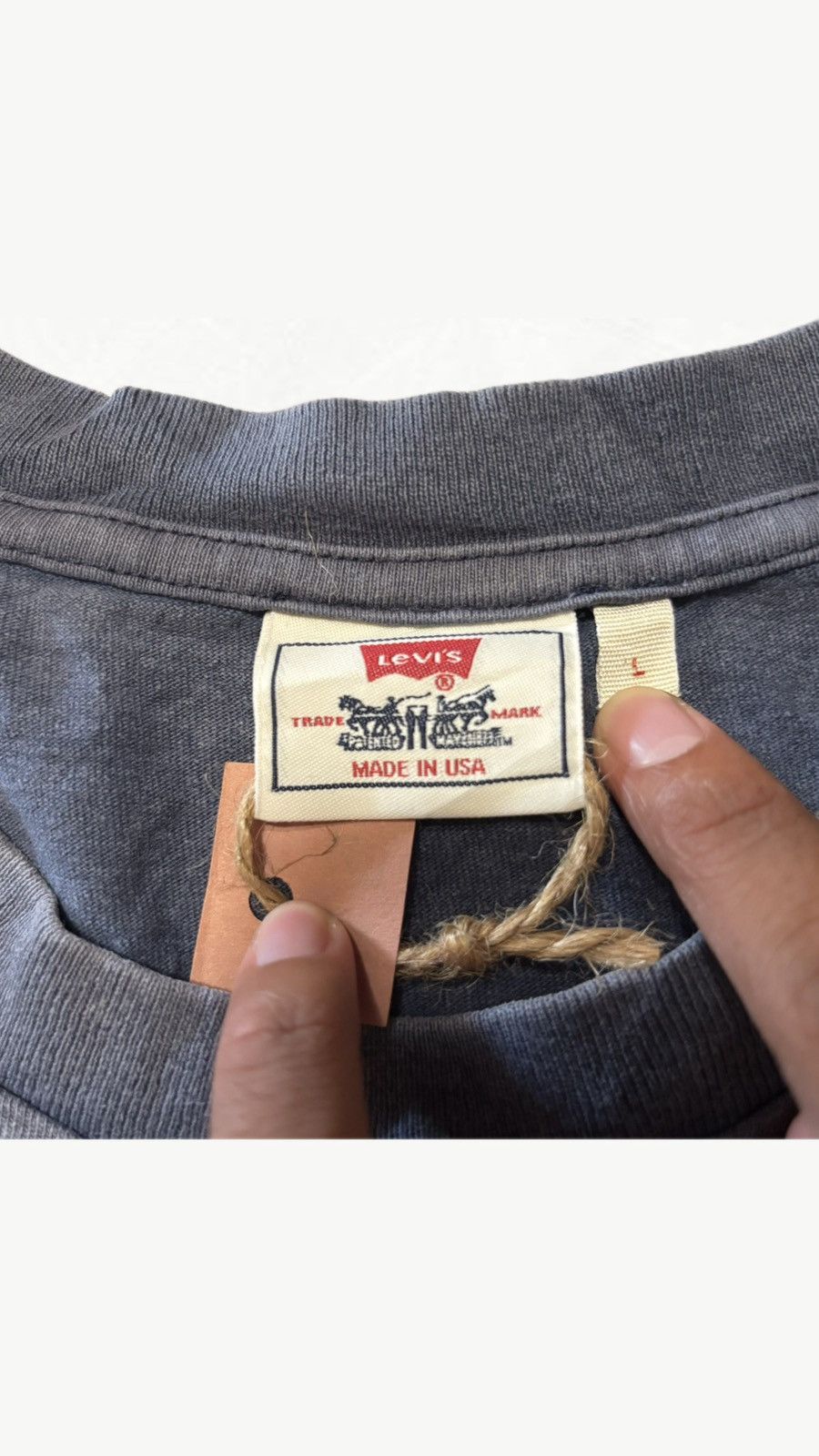 Levi's Vintage Clothing Vintage levis pocket tee Size US L / EU 52-54 / 3 - 2 Thumbnail