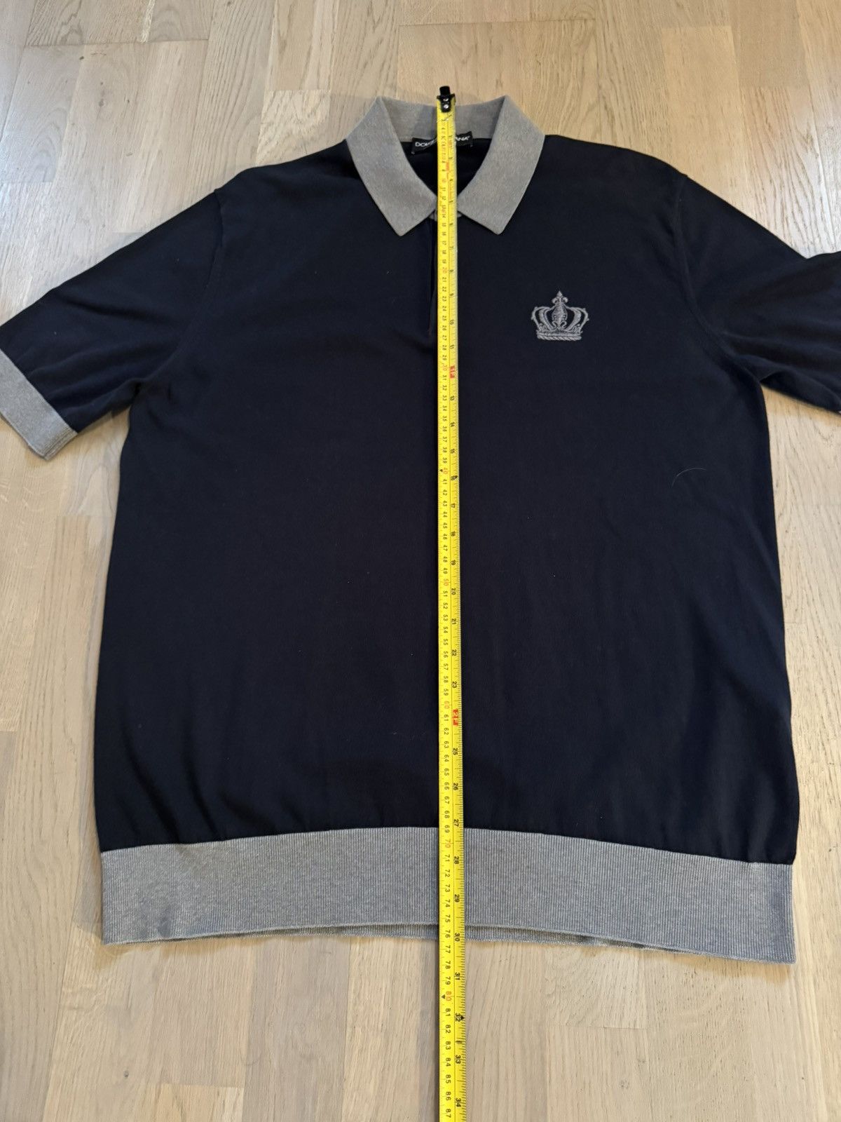 Dolce & Gabbana DOLCE AND GABBANA polo STUDY REAL TAPE MEASUREMENTS IN PHOTO Size US L / EU 52-54 / 3 - 7 Thumbnail