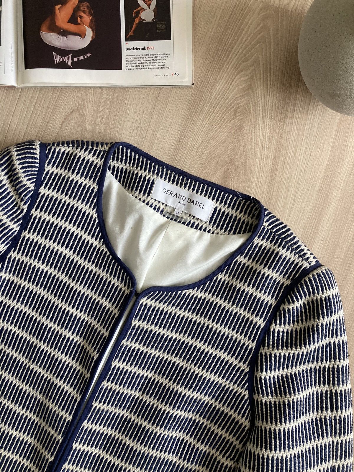 Gerard Darel Vintage Gerard Darel Paris Blazer Jacket 00s Size L / US 10 / IT 46 - 6 Thumbnail