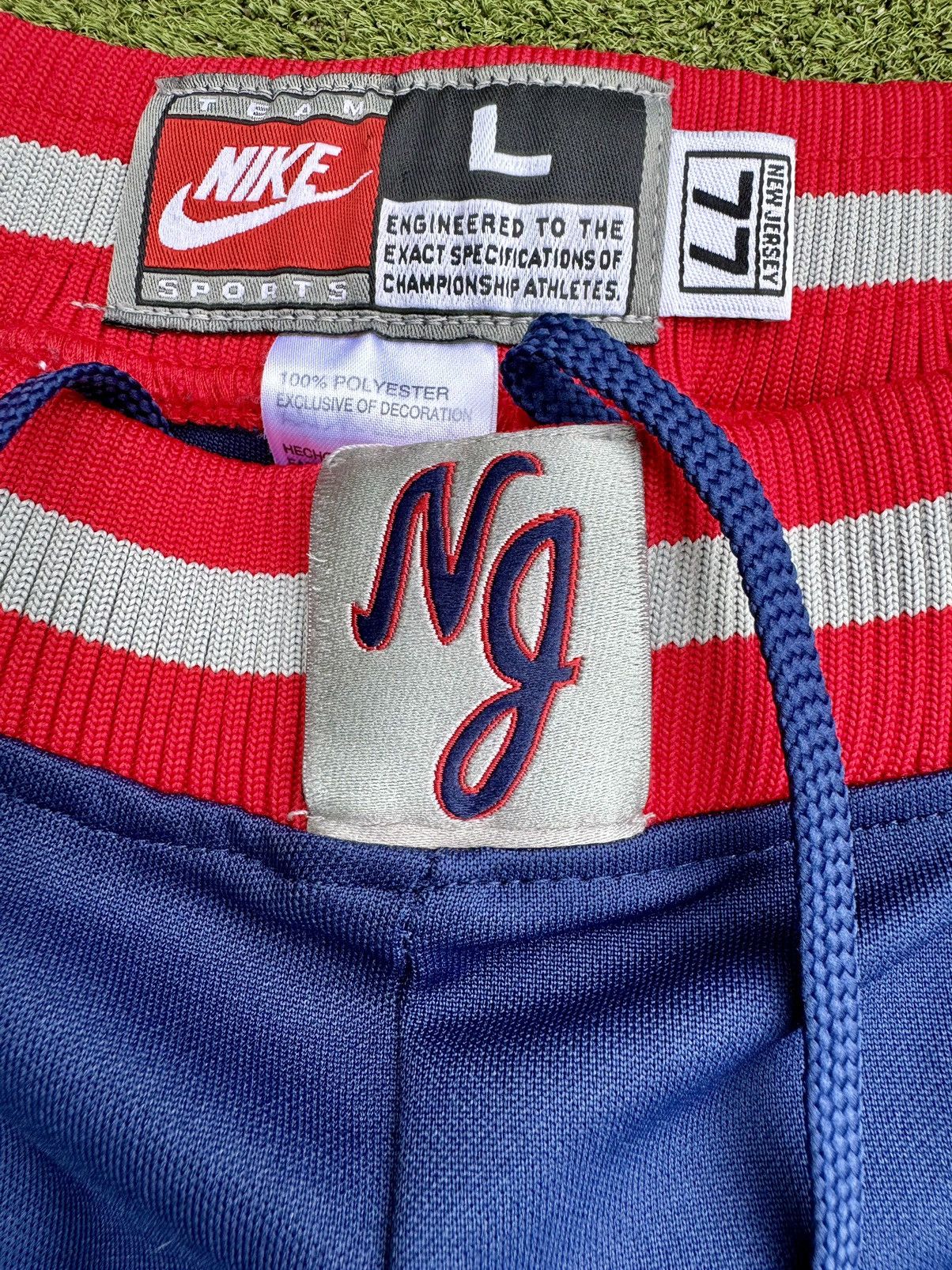 NBA × Nike × Vintage New Jersey Nets Y2K Vintage Nike NBA Warm-Up Pants Size US 32 / EU 48 - 4 Thumbnail