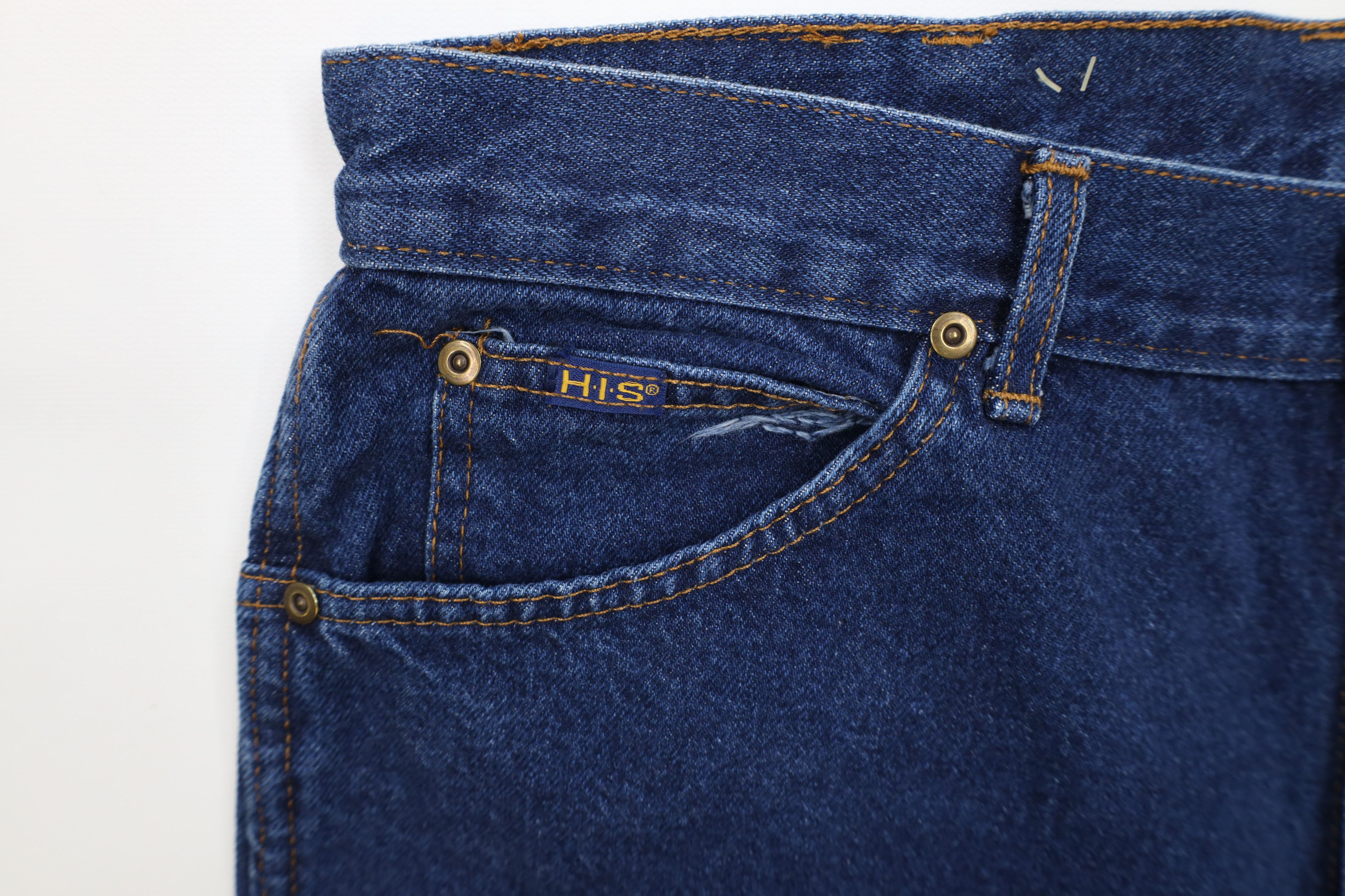 Vintage Deadstock Vintage 90s Streetwear Jean Shorts Jorts Blue USA Size US 36 / EU 52 - 5 Thumbnail