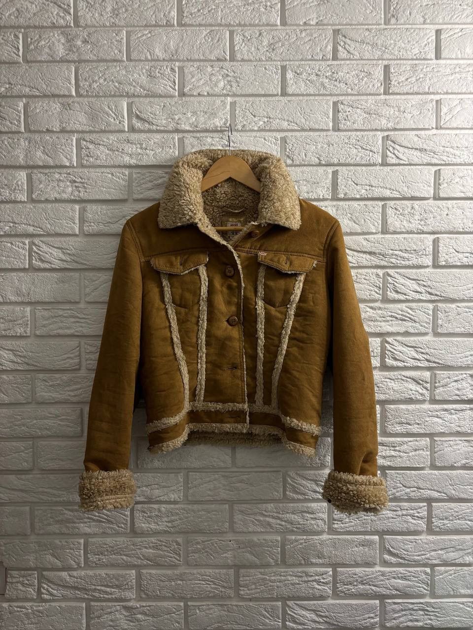Miss Sixty Miss Sixty vintage Y2K faux fur washed Sherpa jacket Size L / US 10 / IT 46 - 2 Thumbnail