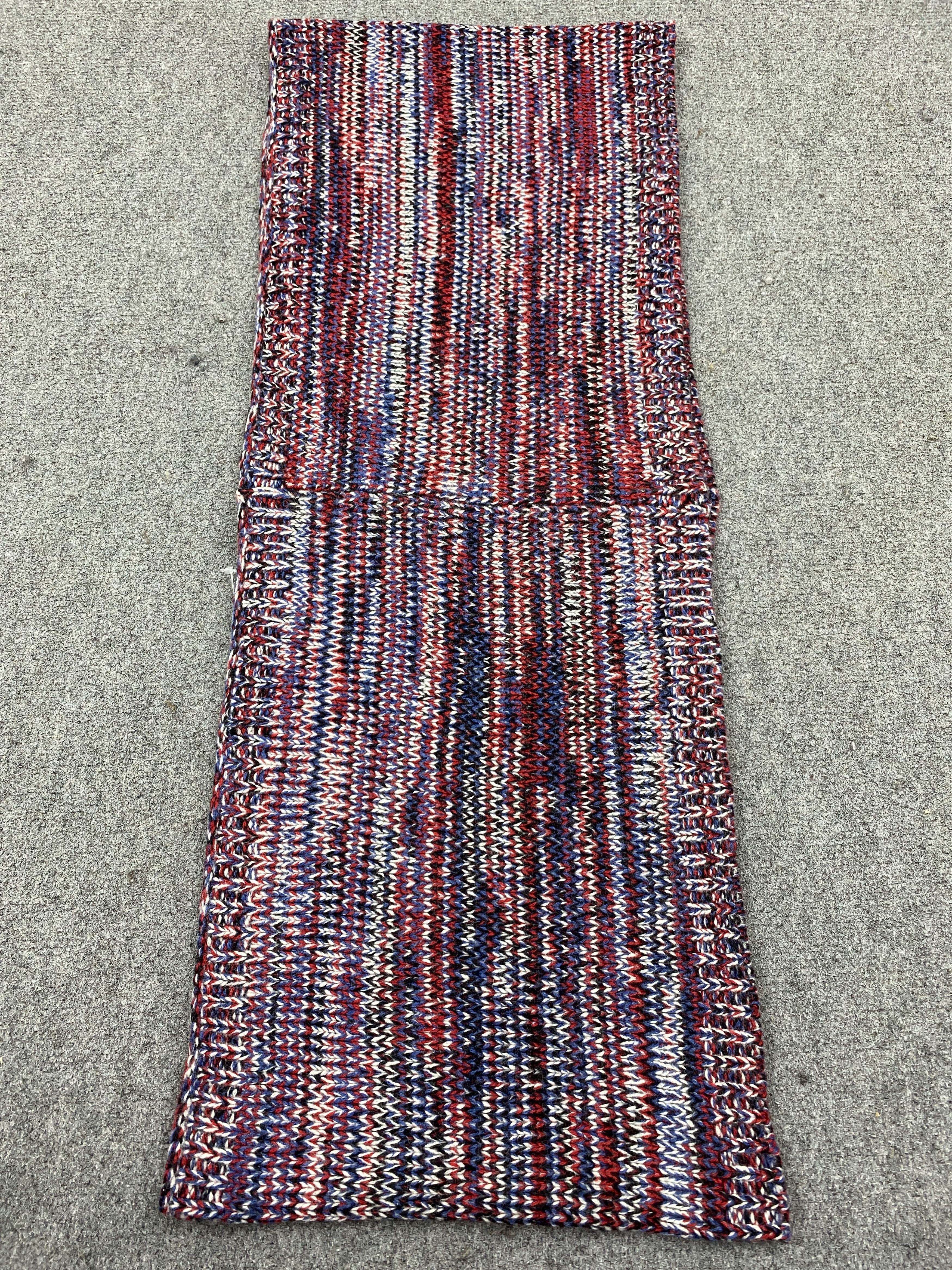 Katharine Hamnett London Vintage Katharine Hamnett Scarf Muffler Wool Knitted SC0255 Size ONE SIZE - 4 Thumbnail