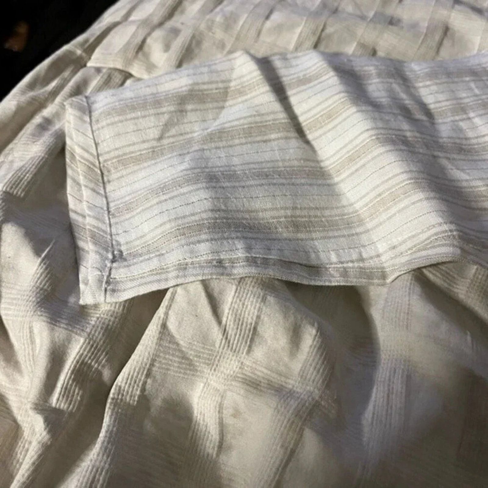 Chicos Chico’s 99% linen long sleeve button front blouse,size 1 (8) Size M / US 6-8 / IT 42-44 - 3 Thumbnail
