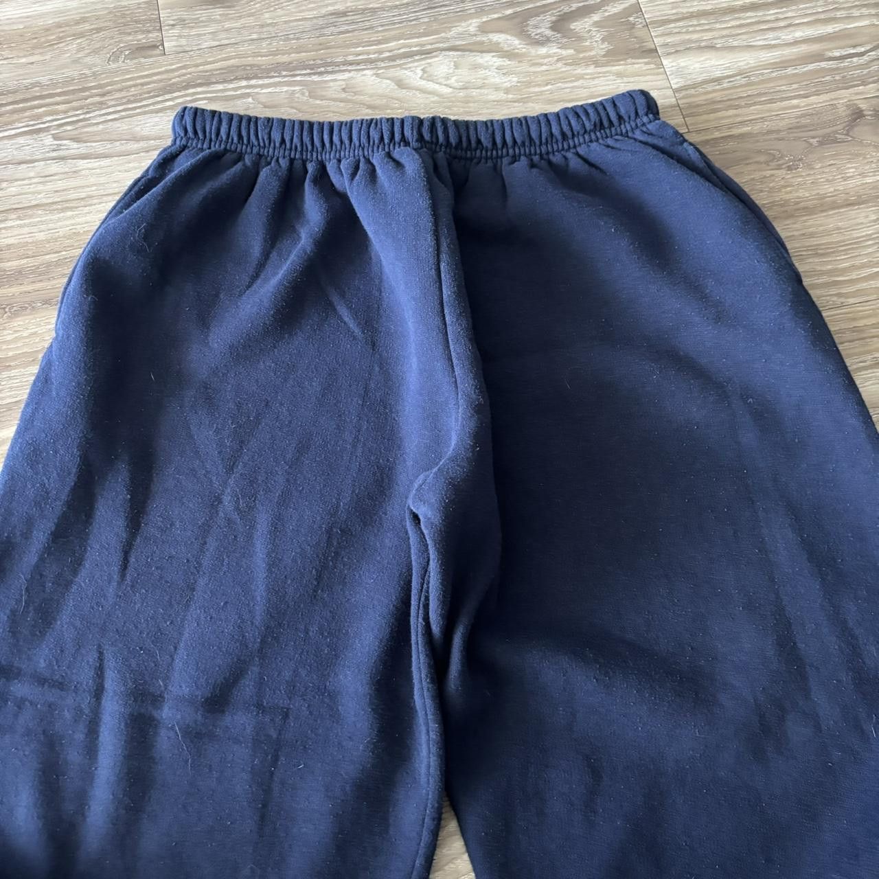 Japanese Brand Crazy Vintage Y2K/2000s Baggy Navy Blue Skater Style Essential Sweatpants! Size L Size US 34 / EU 50 - 4 Thumbnail