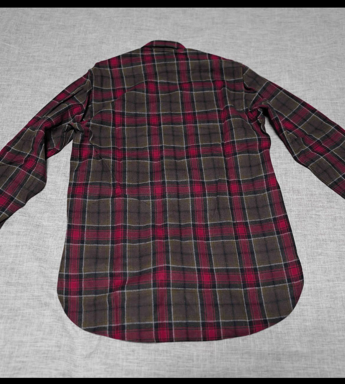 Saint Laurent Paris Sz 37 Saint Laurent Paris 13AW Runway OS Plaid Shirt Size US S / EU 44-46 / 1 - 2 Thumbnail