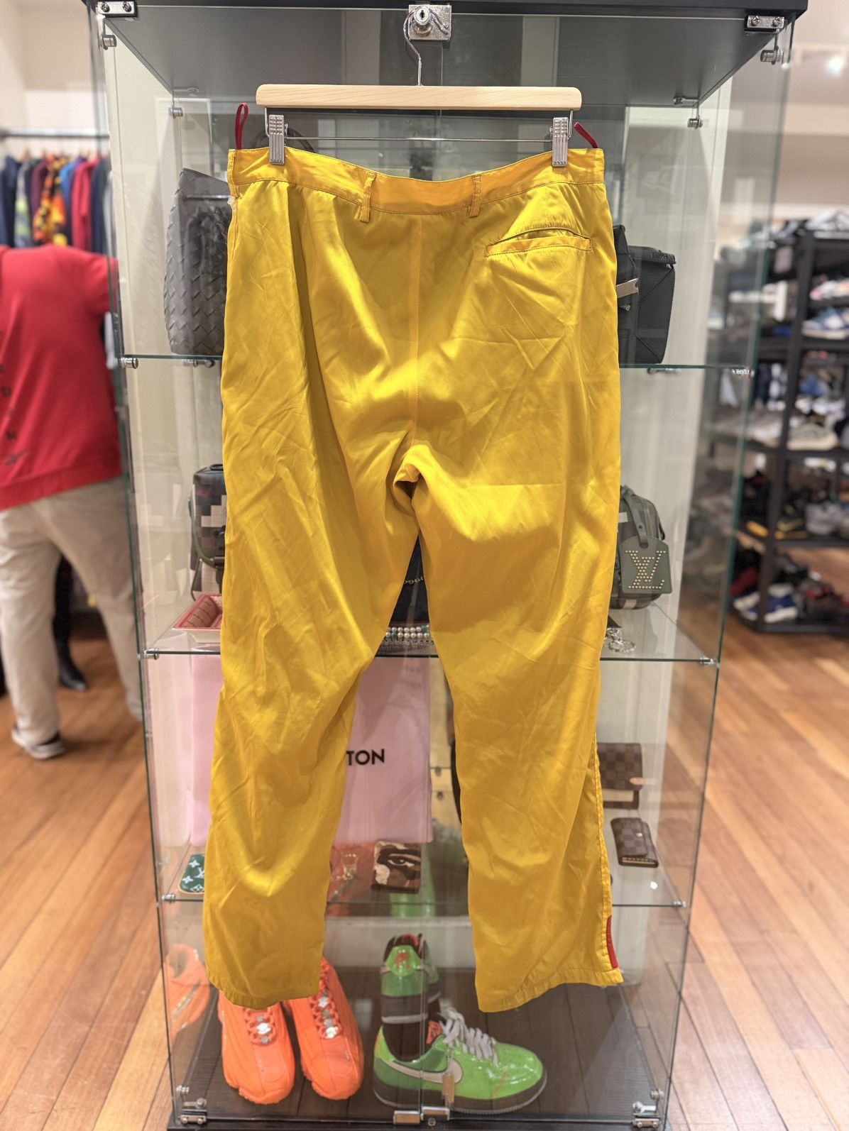 Prada Prada Yellow Nylon Track Pants Size US 34 / EU 50 - 2 Thumbnail