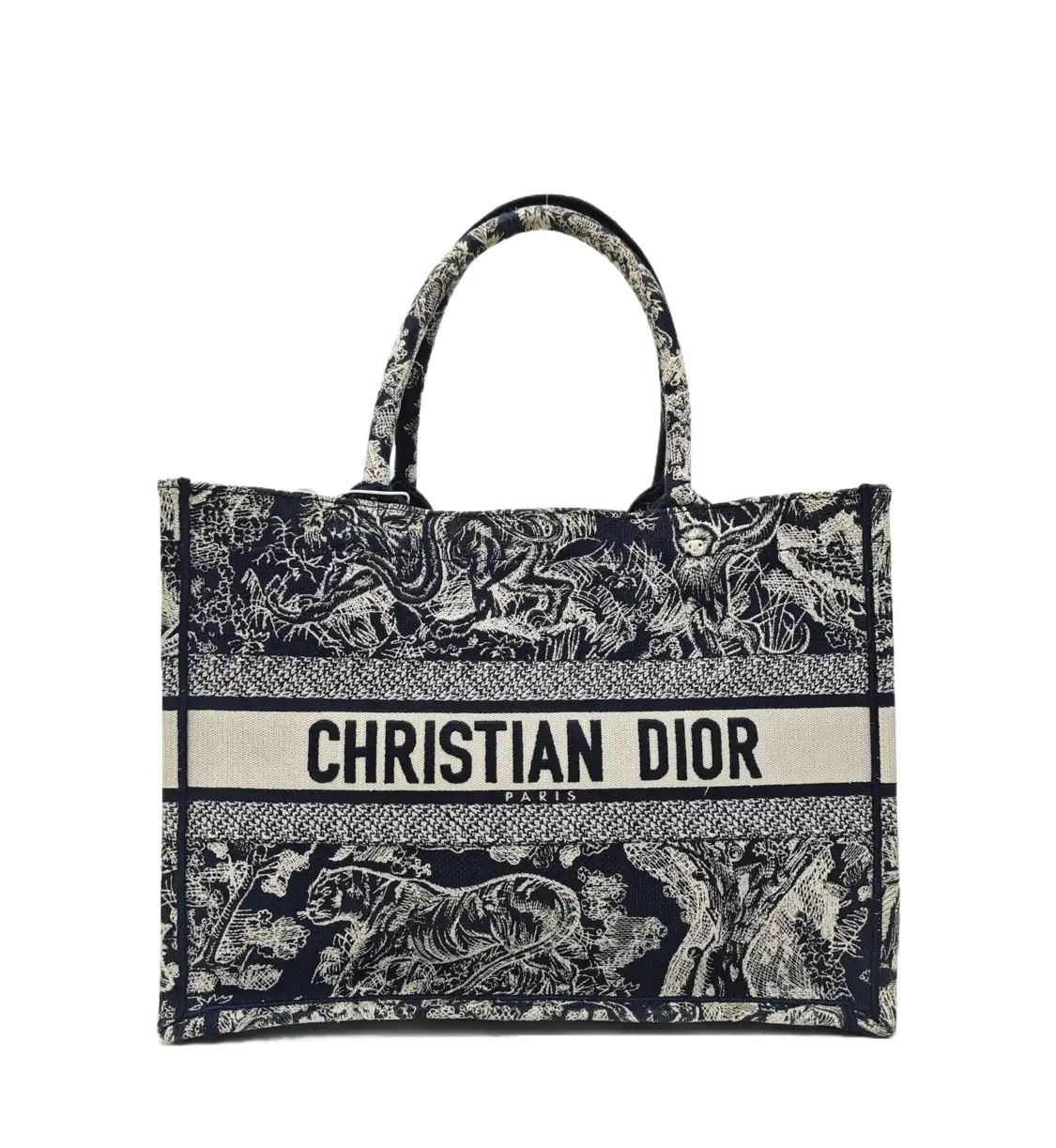 Dior DIOR Book Tote Medium blue fabric embroidery handbag Size ONE SIZE - 1 Thumbnail