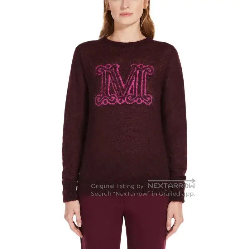 Max Mara MaxMara Brick Red Wool Long Sleeve Sweater . Size XS / US 0-2 / IT 36-38 - 2 Thumbnail