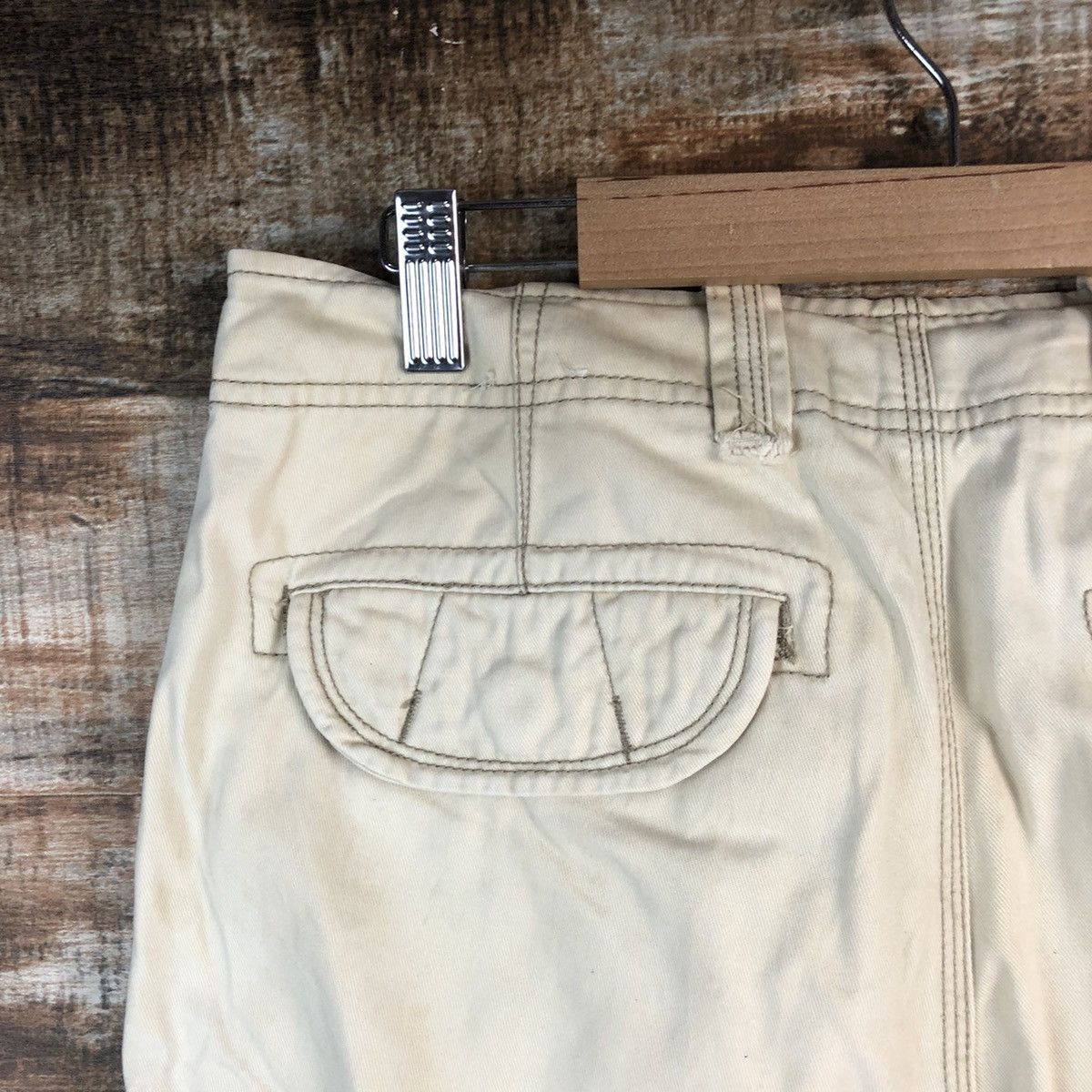 Arizona Jean Co. DL AriZona Jeanco. White Cargo Multipocket Pants #C641 Size US 31 - 17 Thumbnail