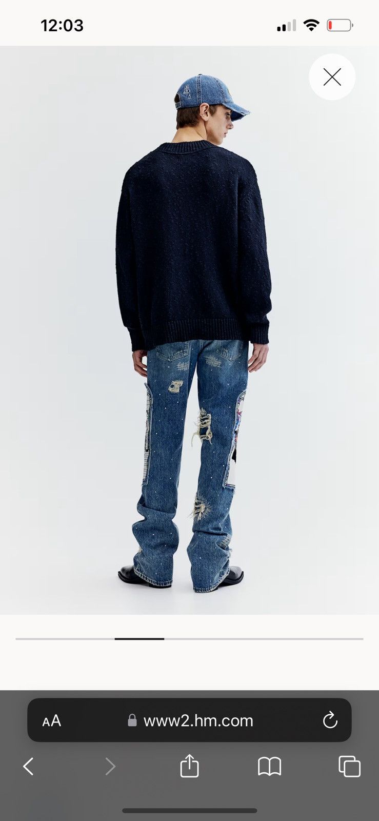Ev Bravado × H&M Ev bravado H&M straight relaxed jeans size 32 Size US 32 / EU 48 - 3 Thumbnail