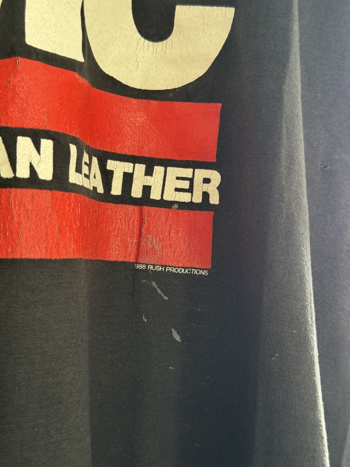 RUN DMC *RARE* VINTAGE 80s 1989 RUN DMC US TOUR TOUGHER THAN LEATHER Size US M / EU 48-50 / 2 - 3 Thumbnail