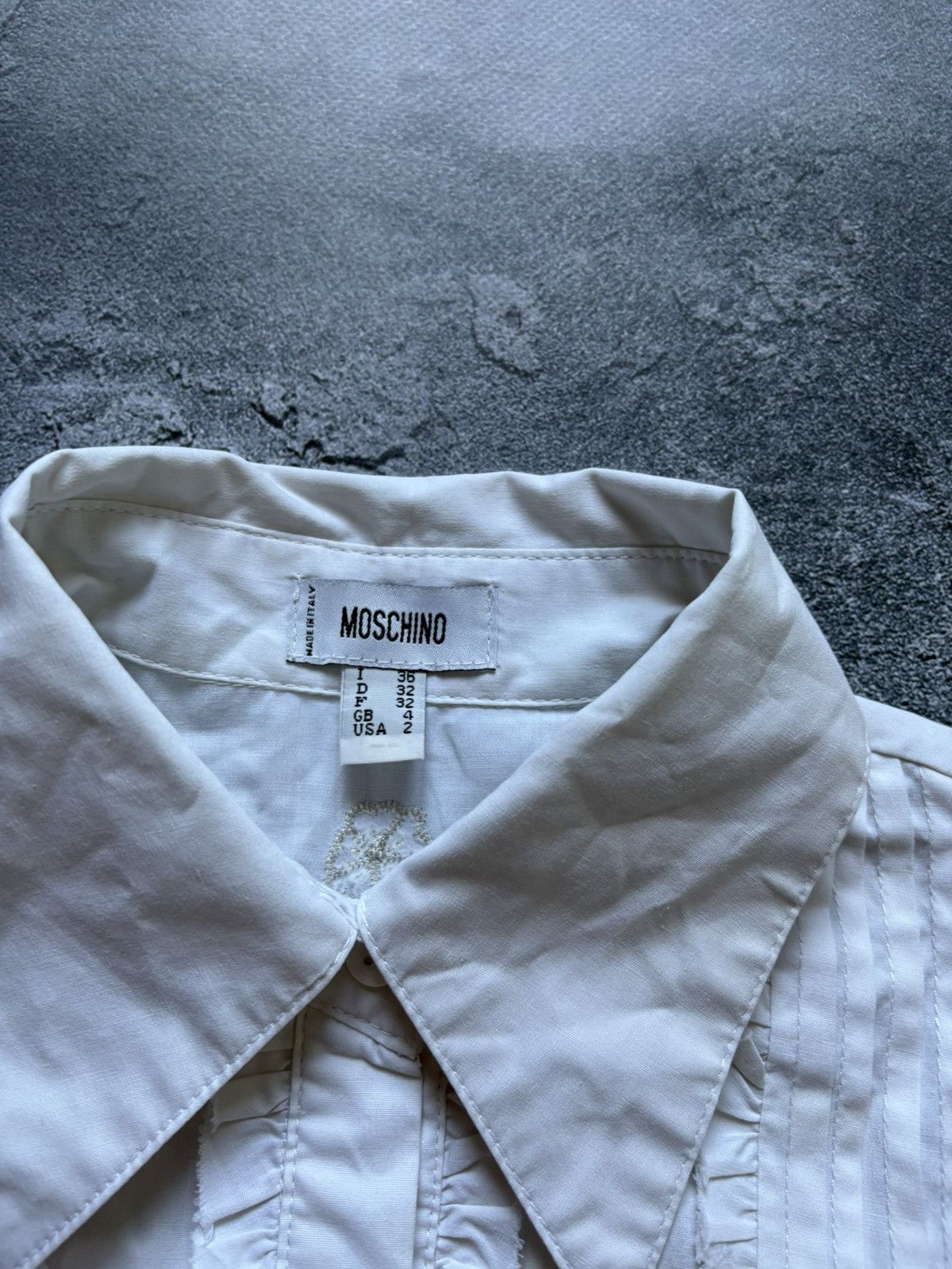 Moschino Vintage Moschino Luxury Embroidered Floral Elegant Blouse Size XS / US 0-2 / IT 36-38 - 6 Thumbnail